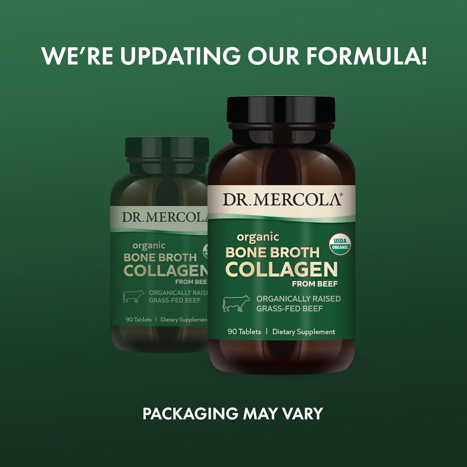 Colágeno de Caldo de Huesos Orgánico Dr. Mercola 30 Tabletas