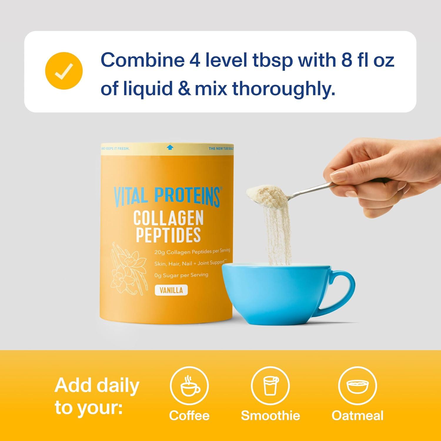 Polvo de Péptidos de Colágeno Vital Proteins Vainilla 658g