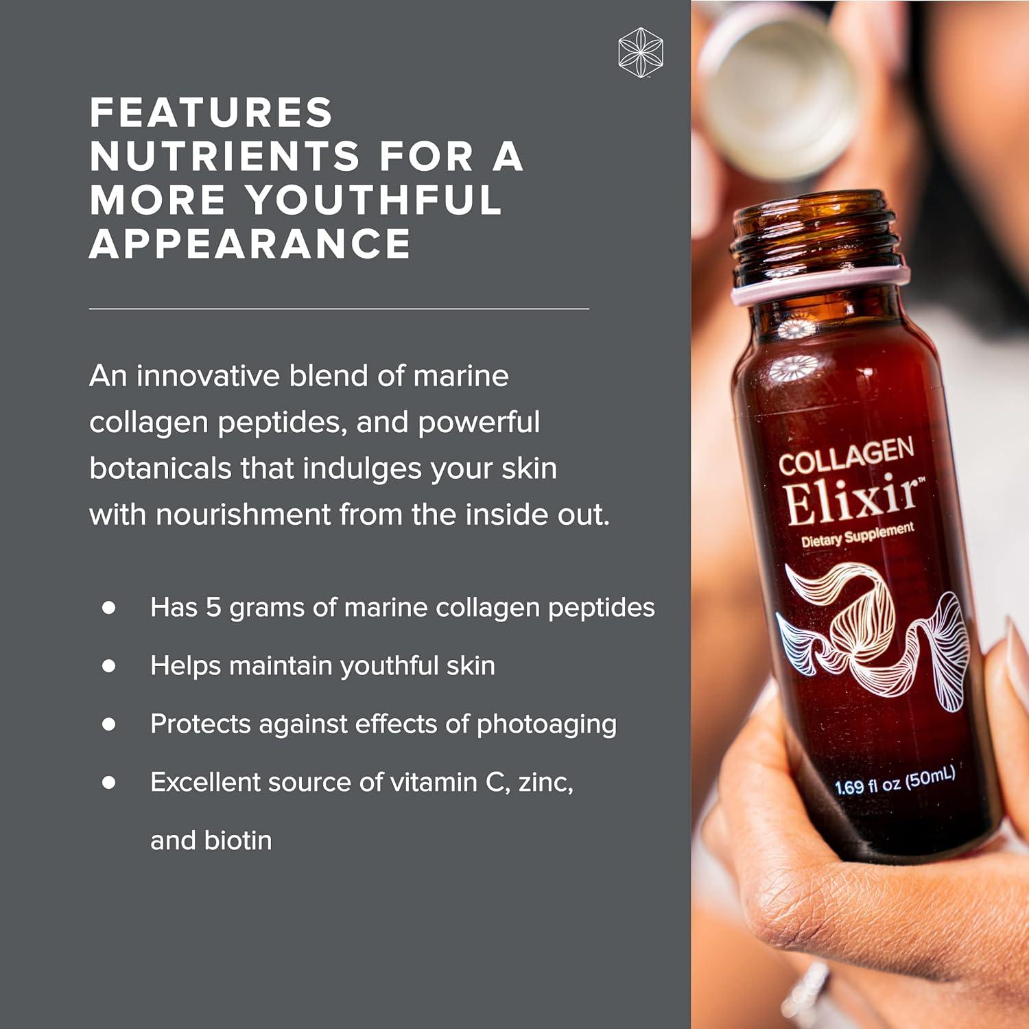 Isagenix Elixir de Colágeno Marino 50 mL - Vitamina C, Zinc, Biotina