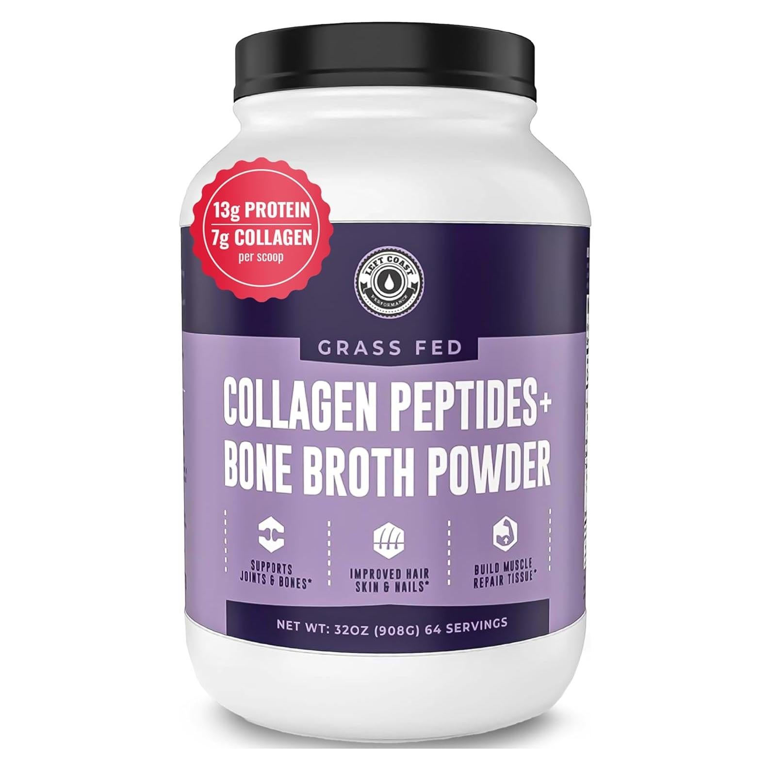 Polvo de Caldo de Huesos Left Coast Performance 907g