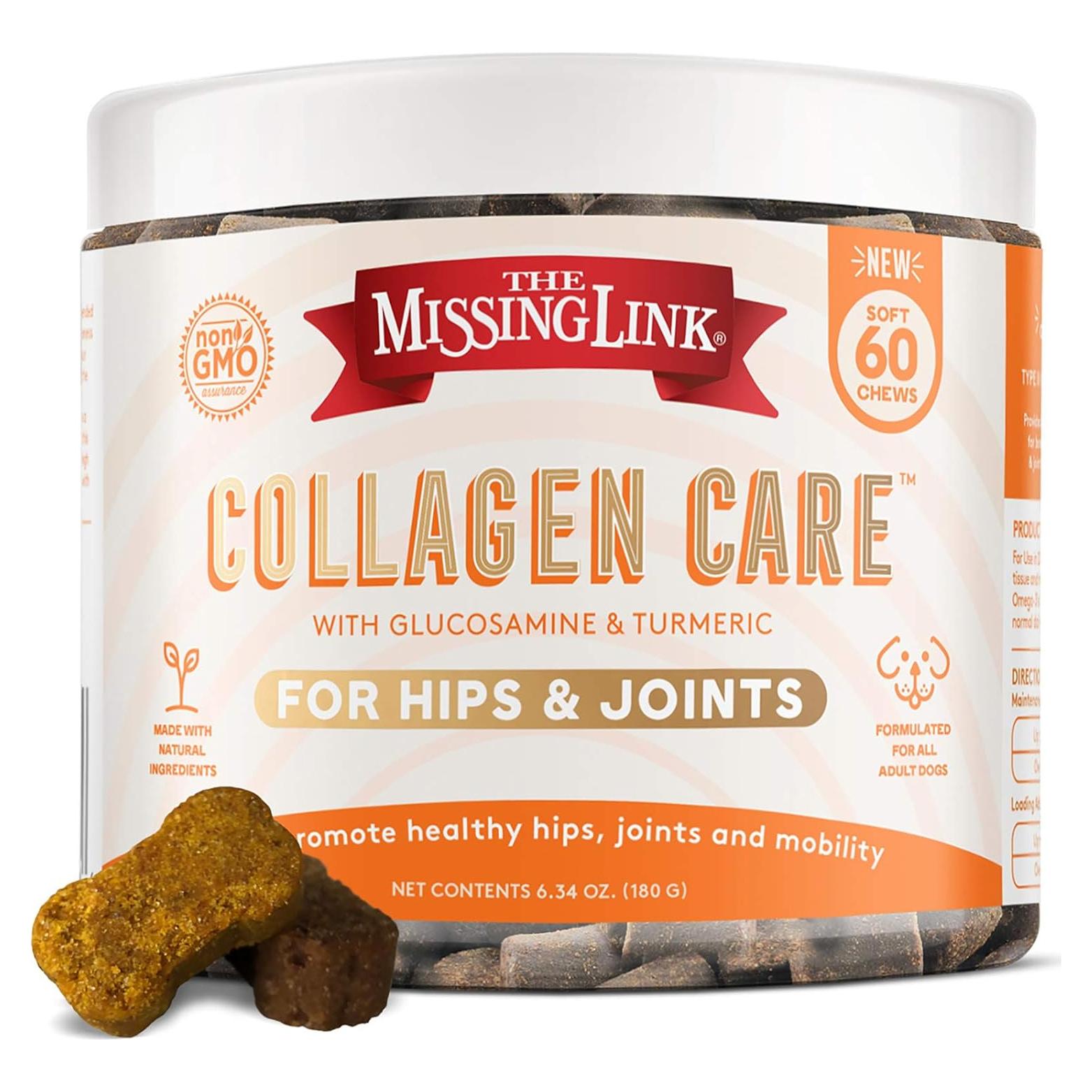 Cuidado de Colágeno Hipo para Perros El Enlace Perdido 60ct