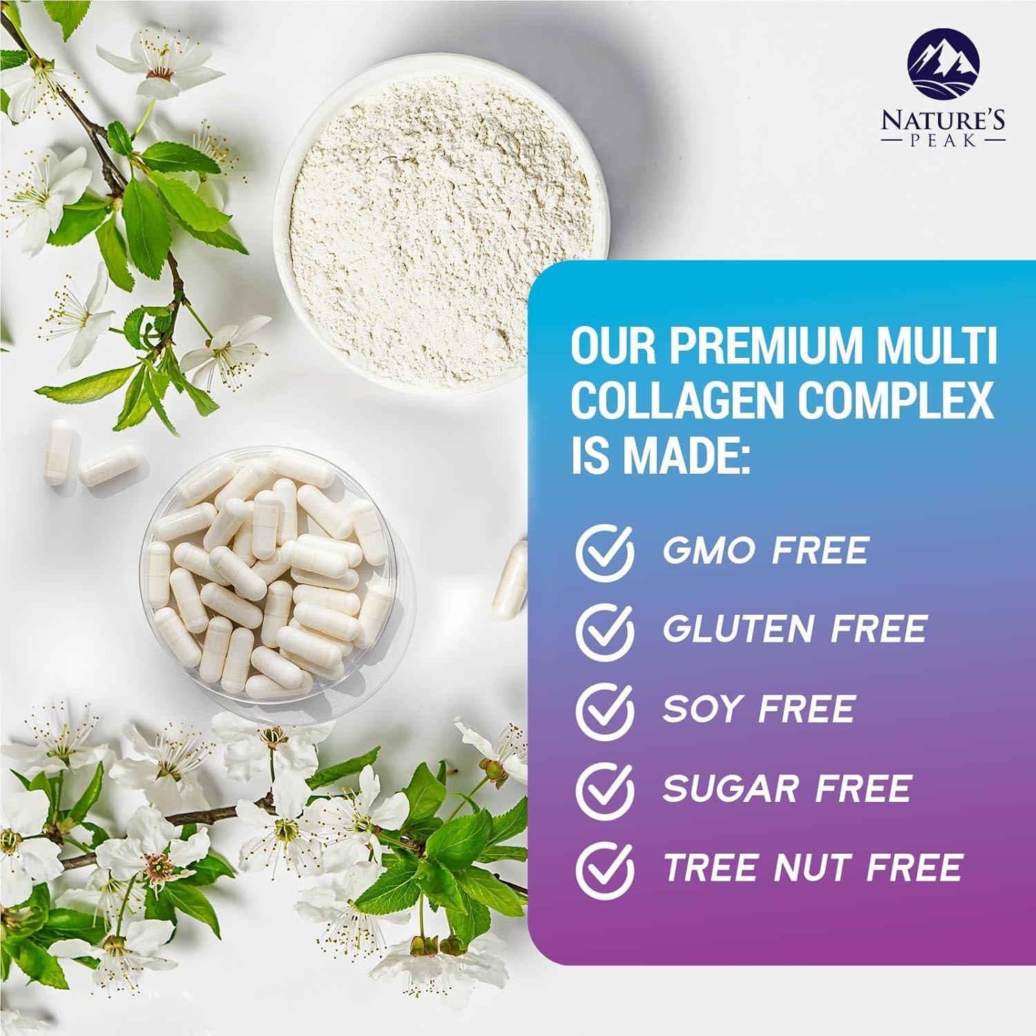 Suplemento de Colágeno Hidrolizado Nature's Peak - 120 Cápsulas