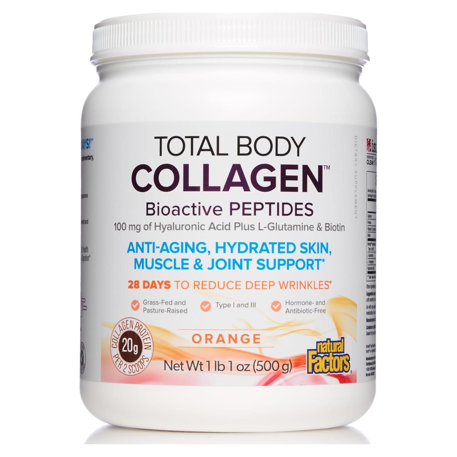 Colágeno Total en Polvo Factores Naturales 600g - Piel, Cabello y Articulaciones