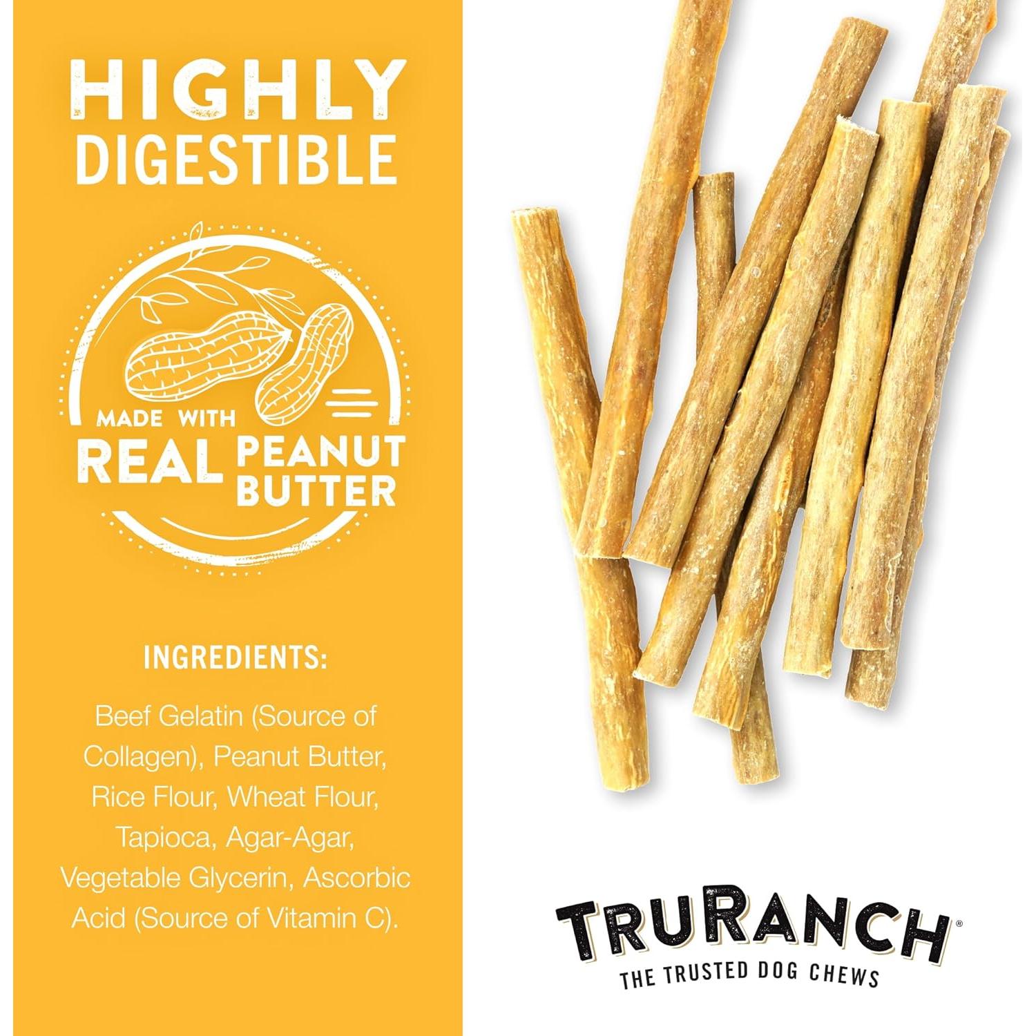 Palitos de Colágeno TRURANCH Mantequilla de Maní 15 Unidades