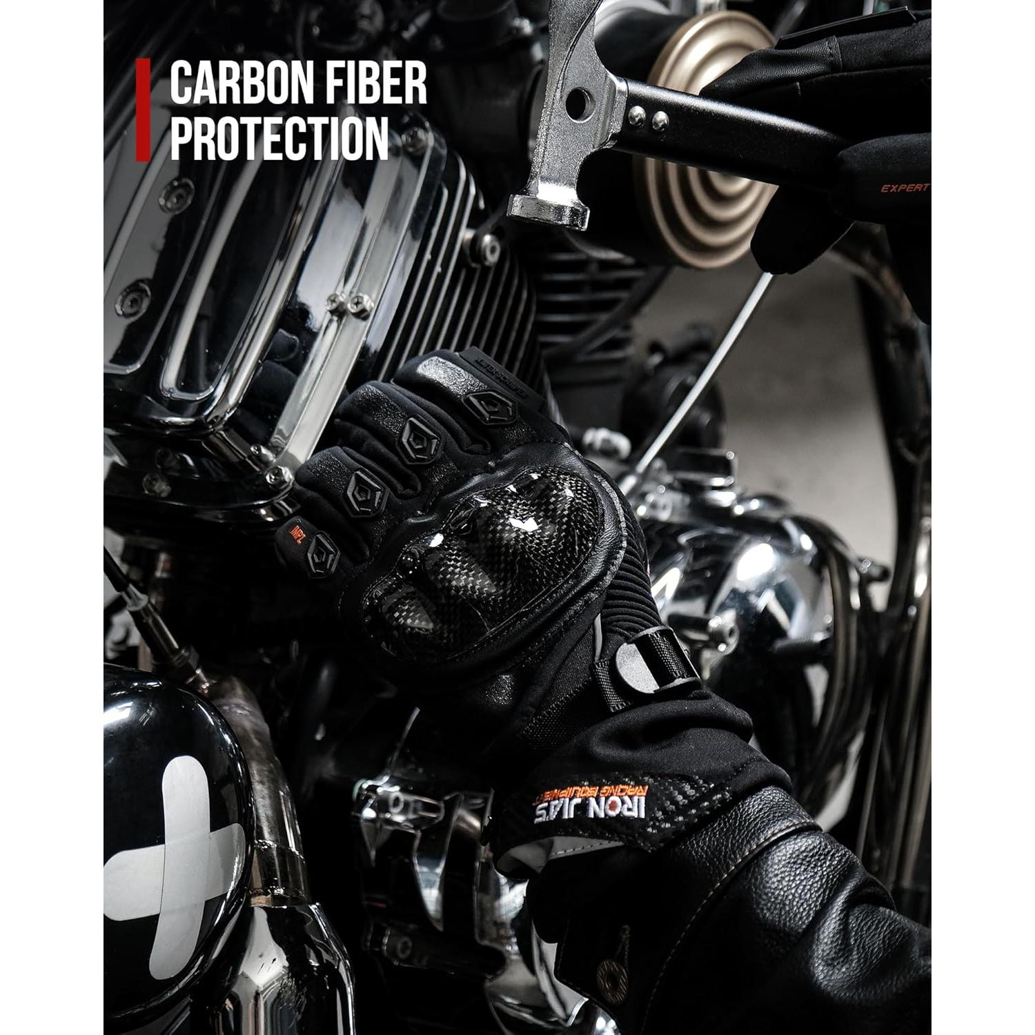 Guantes de Invierno BORLENI para Motocicleta Impermeables