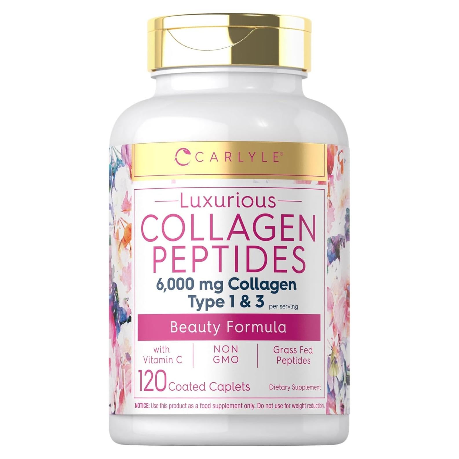 Colágeno Hidrolizado Carlyle 6000mg con Vitamina C - 120 Tabletas