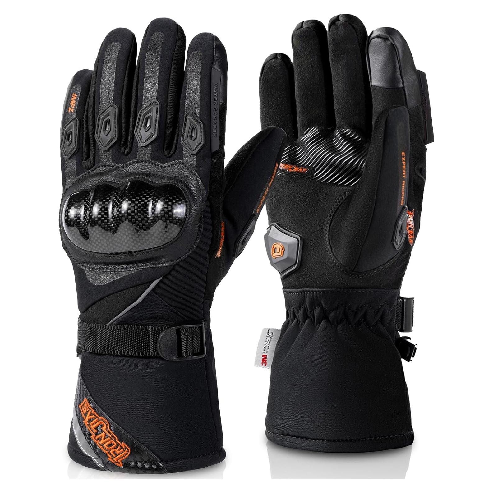 Guantes de Moto BORLENI AXE02 Impermeables Talla Grande