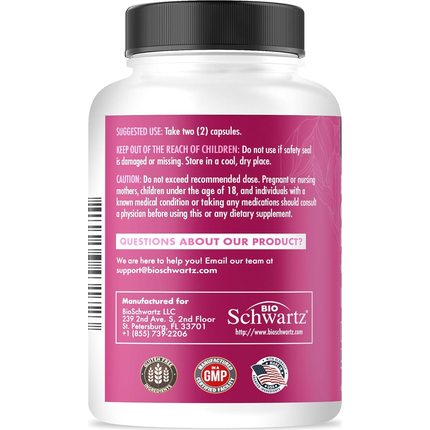 Suplemento de Biotina y Colágeno BioSchwartz 10000mcg - 60 Cápsulas