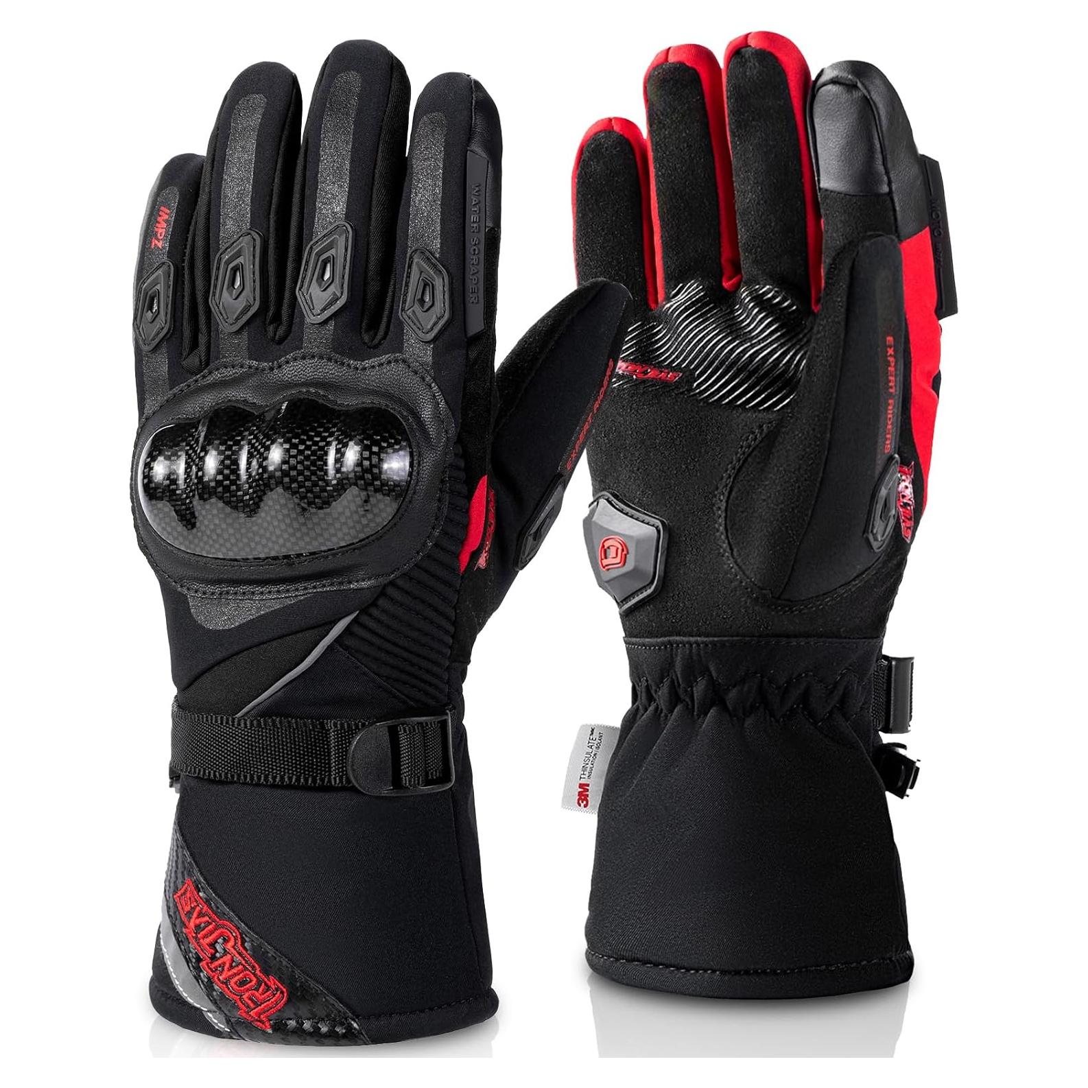 Guantes de Invierno BORLENI Impermeables para Motocicleta