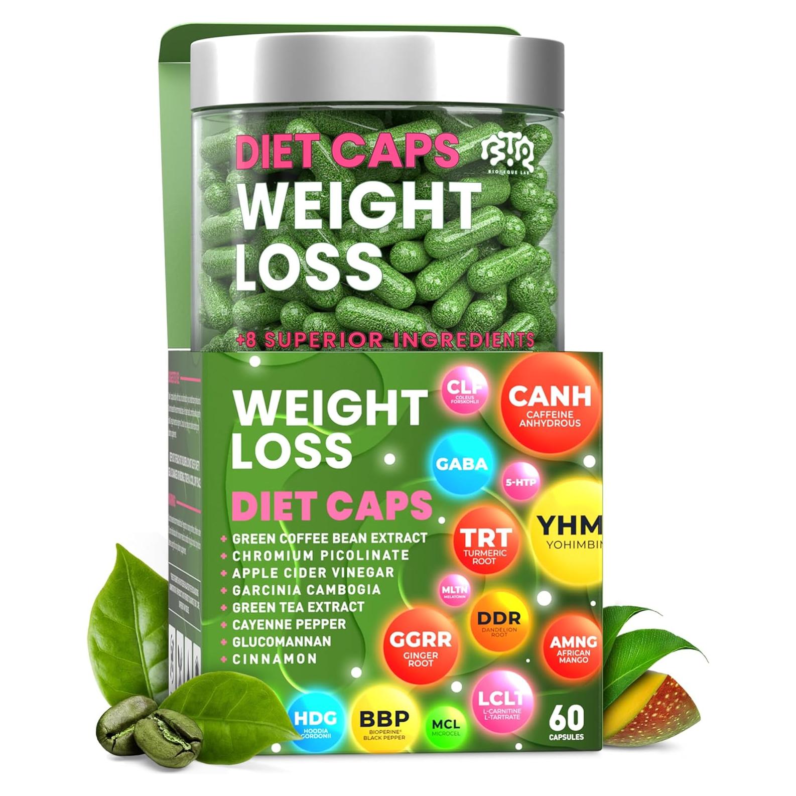 Cápsulas de Pérdida de Peso Bioteque Lab - 60 Píldoras