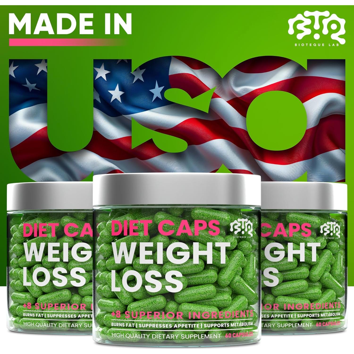 Cápsulas de Pérdida de Peso Bioteque Lab - 60 Píldoras