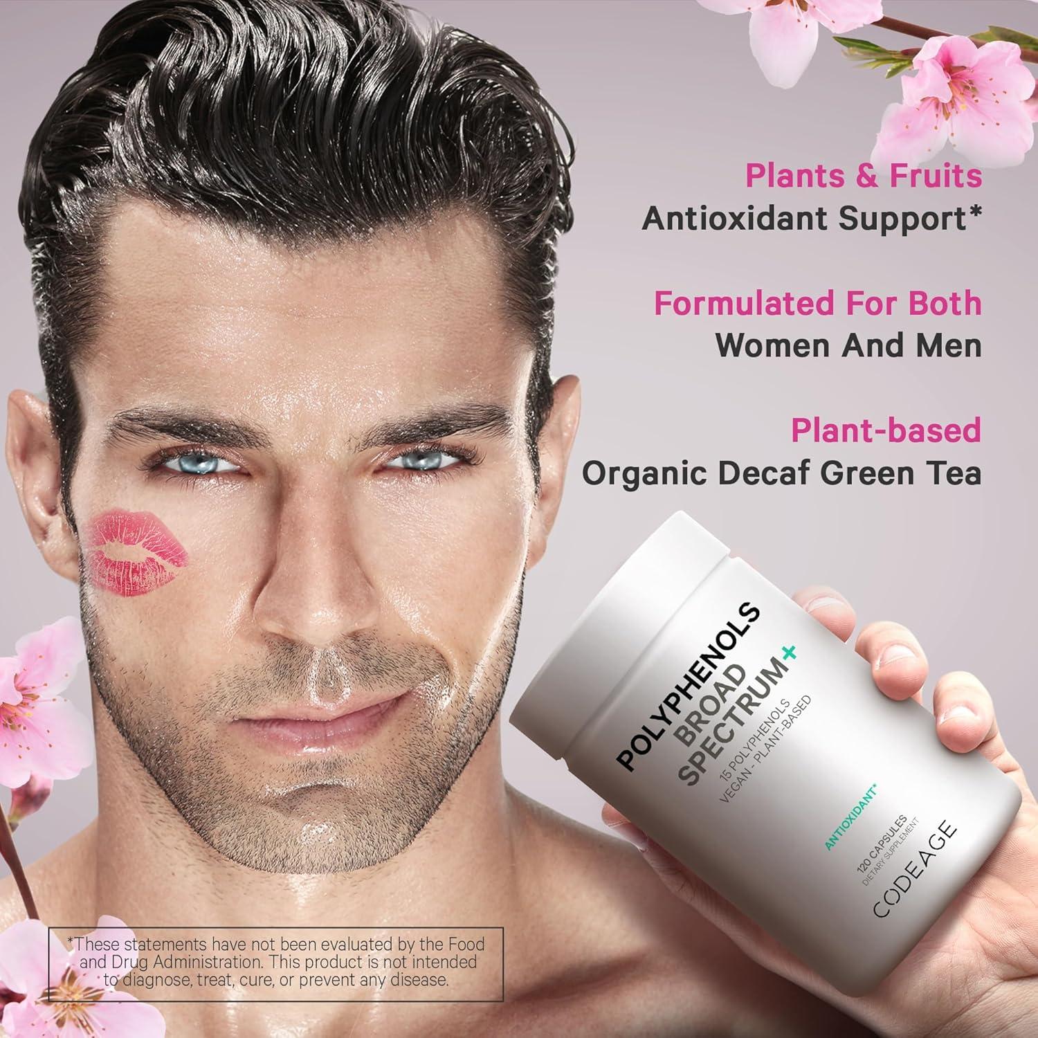 Suplemento Polifenoles Codeage 120 Cápsulas Veganas - 15 Frutas y Extractos