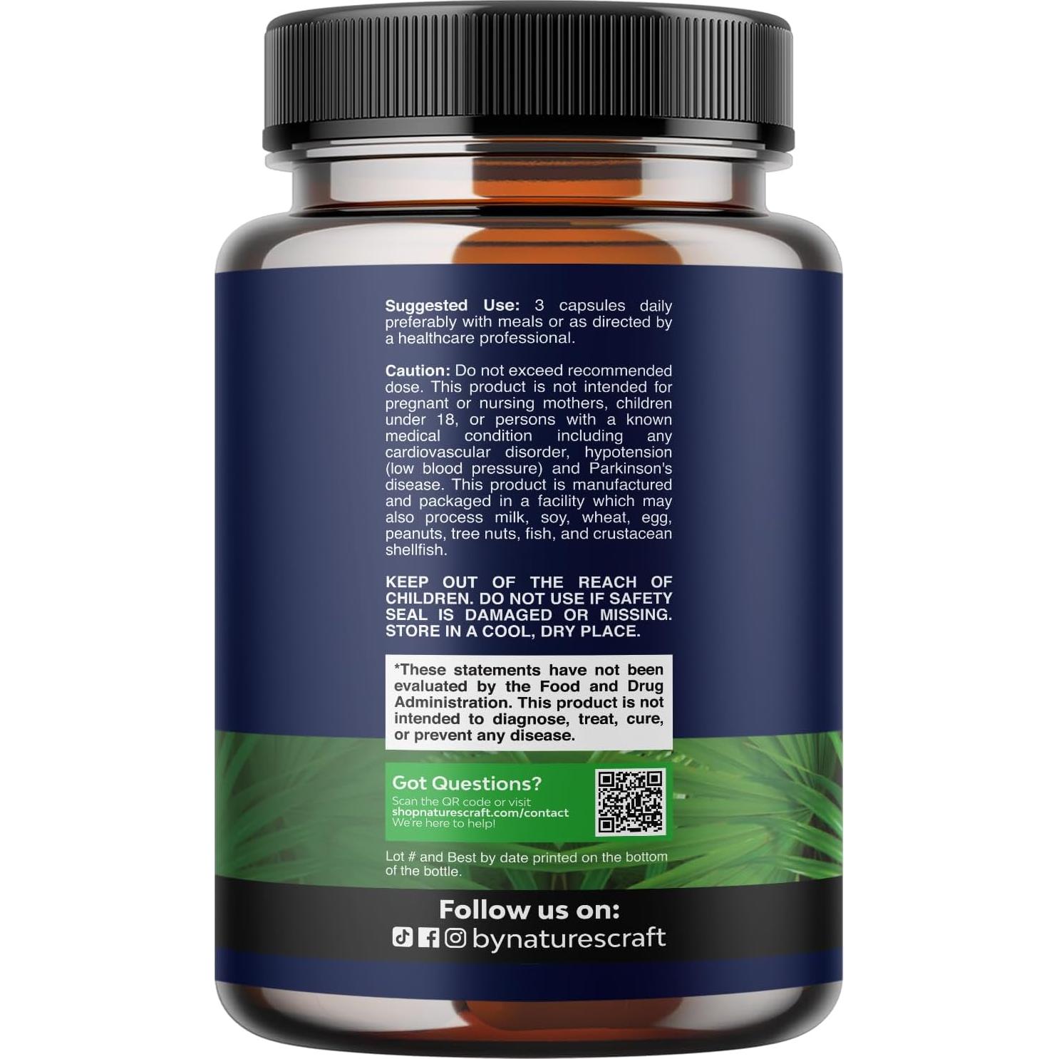 Suplemento Herbal para Próstata Natures Craft 90 Cápsulas