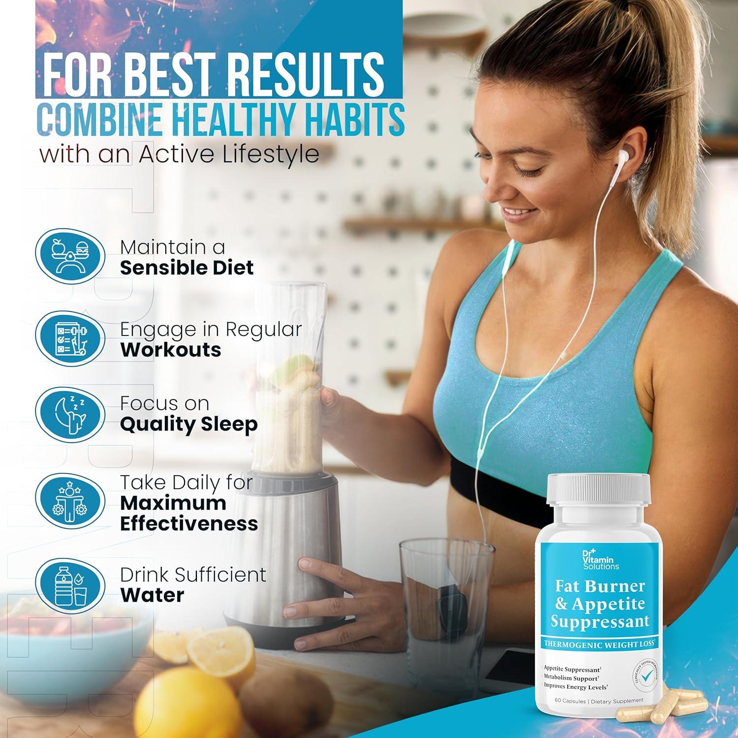 Quemador de Grasa Dr Vitamin Solutions 60 Cápsulas - Suplemento Termogénico