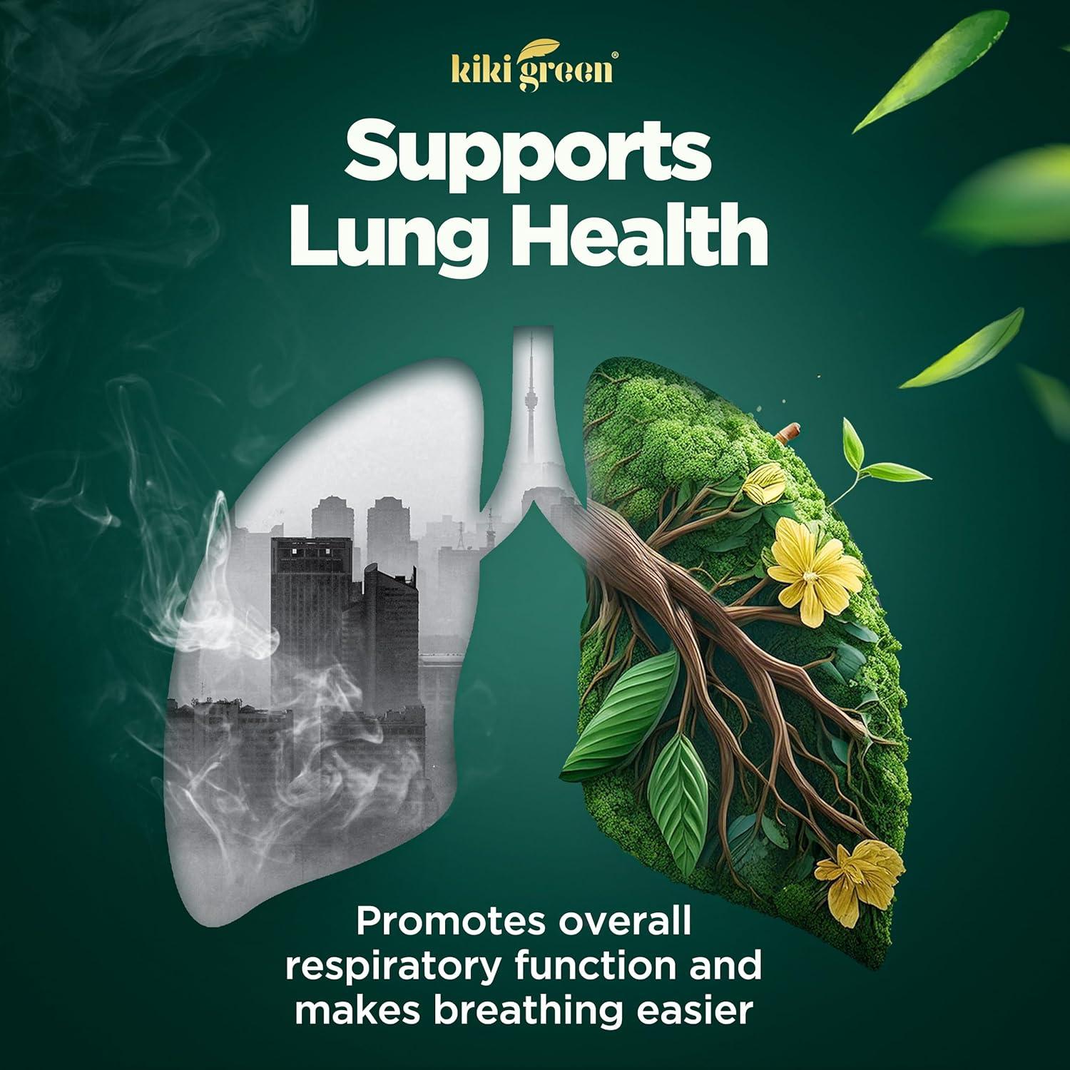 KIKI Green Extracto de Hoja de Mullein 1000mg - 90 Cápsulas Veganas