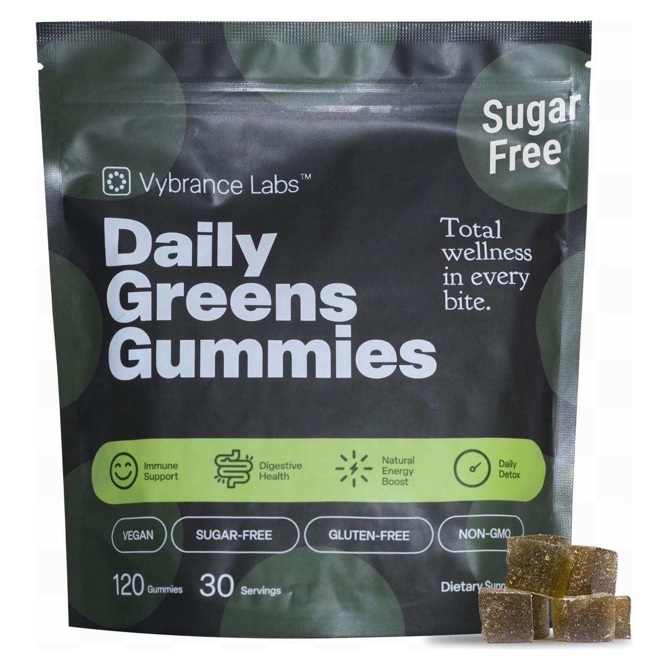 Gomitas Diarias de Verduras VYBRANCE LABS 120 Unidades Veganas