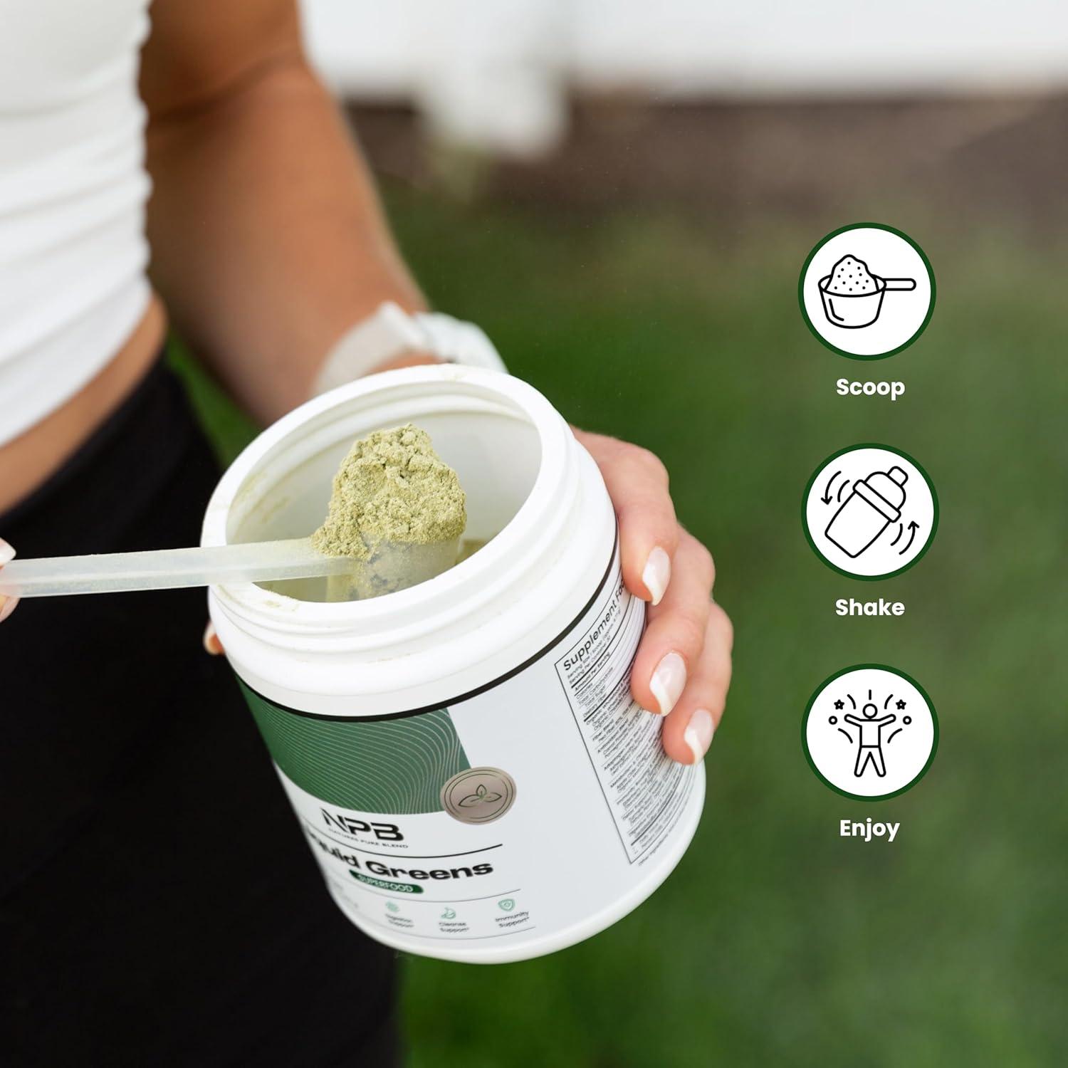 Polvo de Super Verdes Orgánicos Mezcla Pura 200g - Sabor Matcha