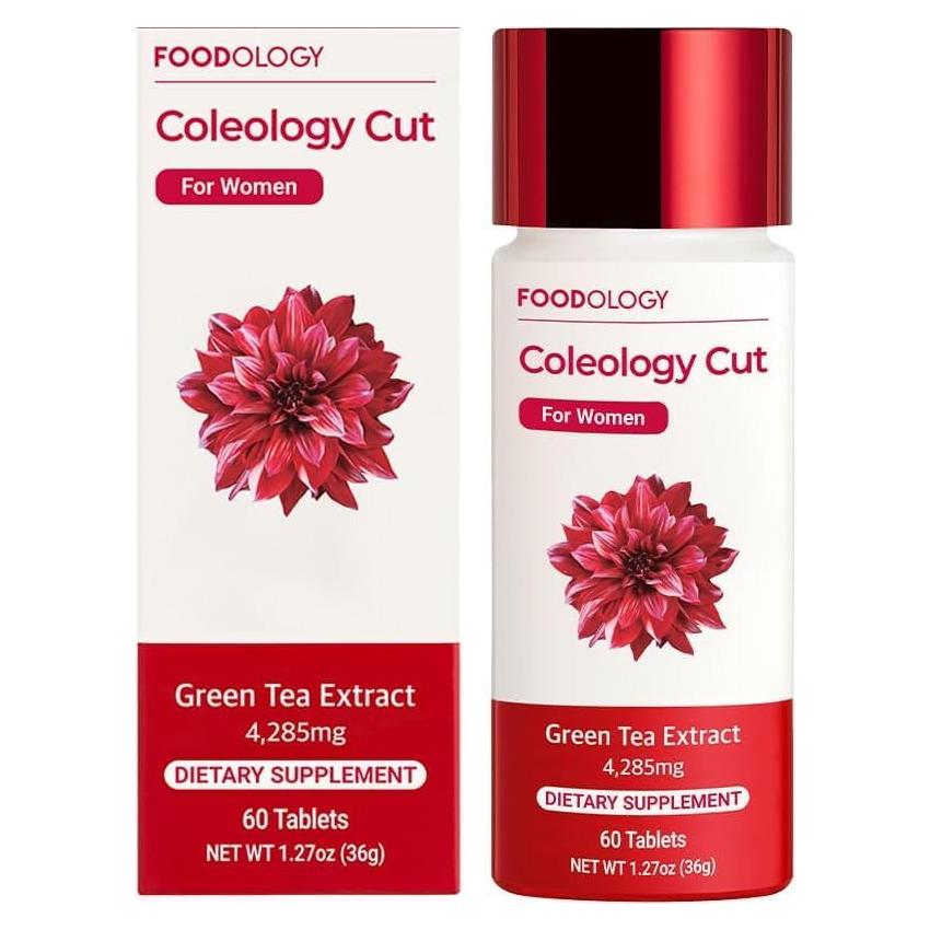 Corte de Coleología Foodology - 60 Tabletas, 30 Días, Té Verde