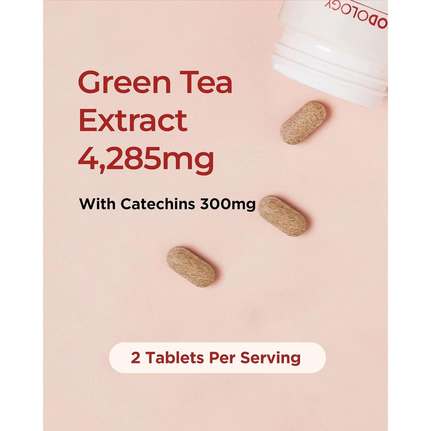 Corte de Coleología Foodology - 60 Tabletas, 30 Días, Té Verde