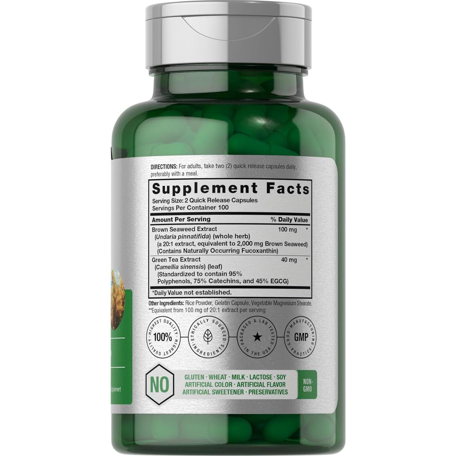 Cápsulas de Algas Marrones Horbaach 2000mg - 200 Píldoras