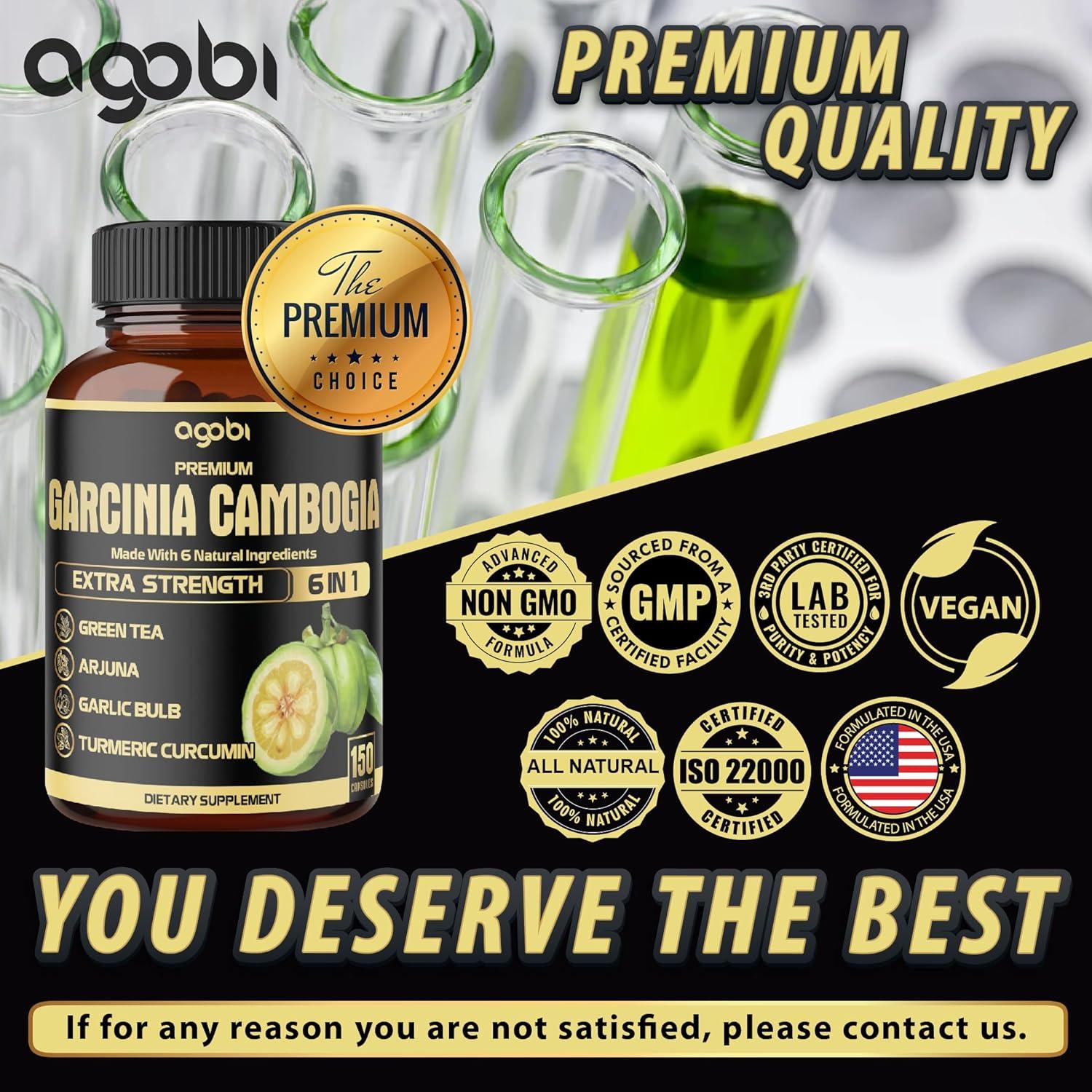 Cápsulas Garcinia Cambogia Agobi 150 Veganas 5 Meses