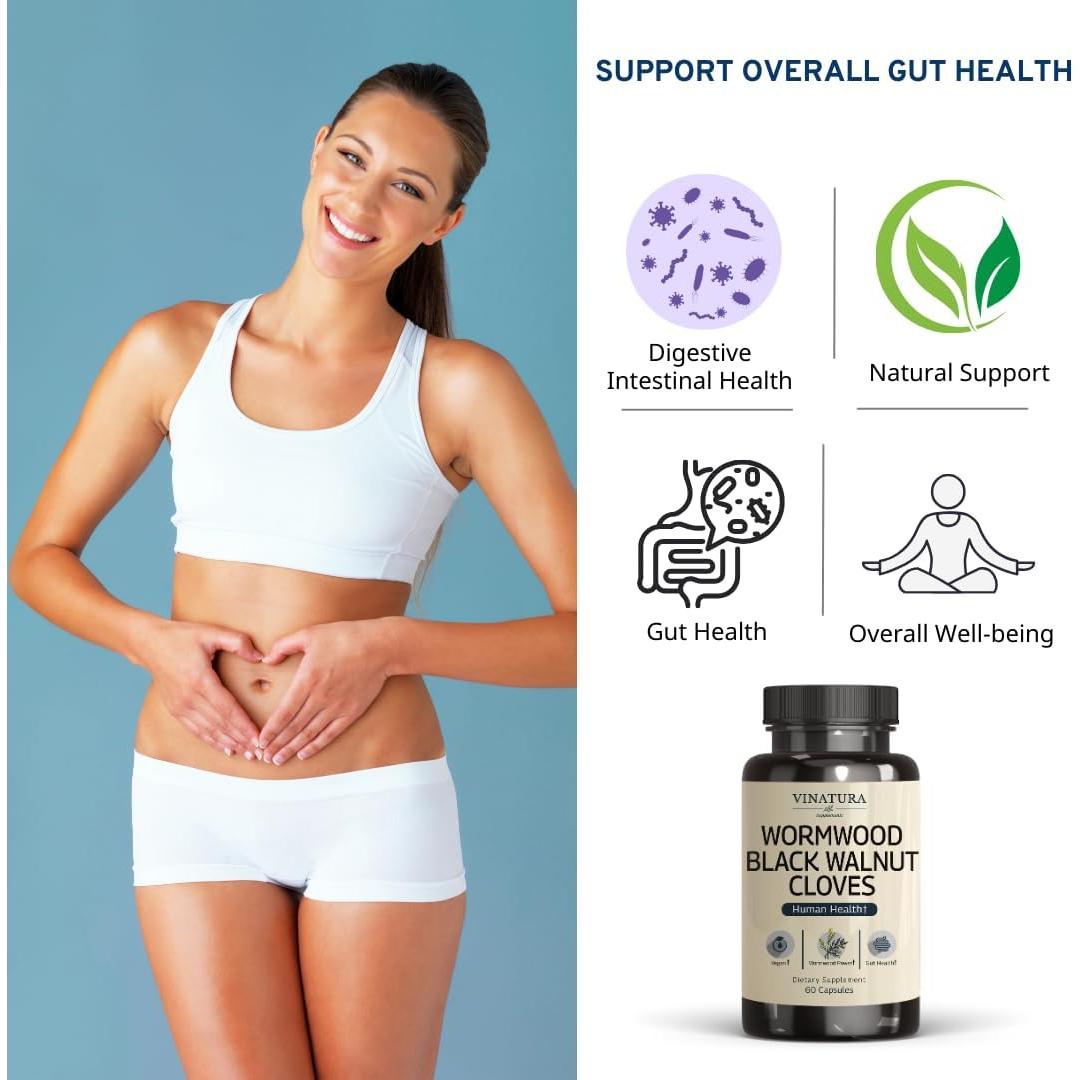 Cápsulas de Ajenjo, Nogal Negro y Clavo Vinatura - 60 Unidades