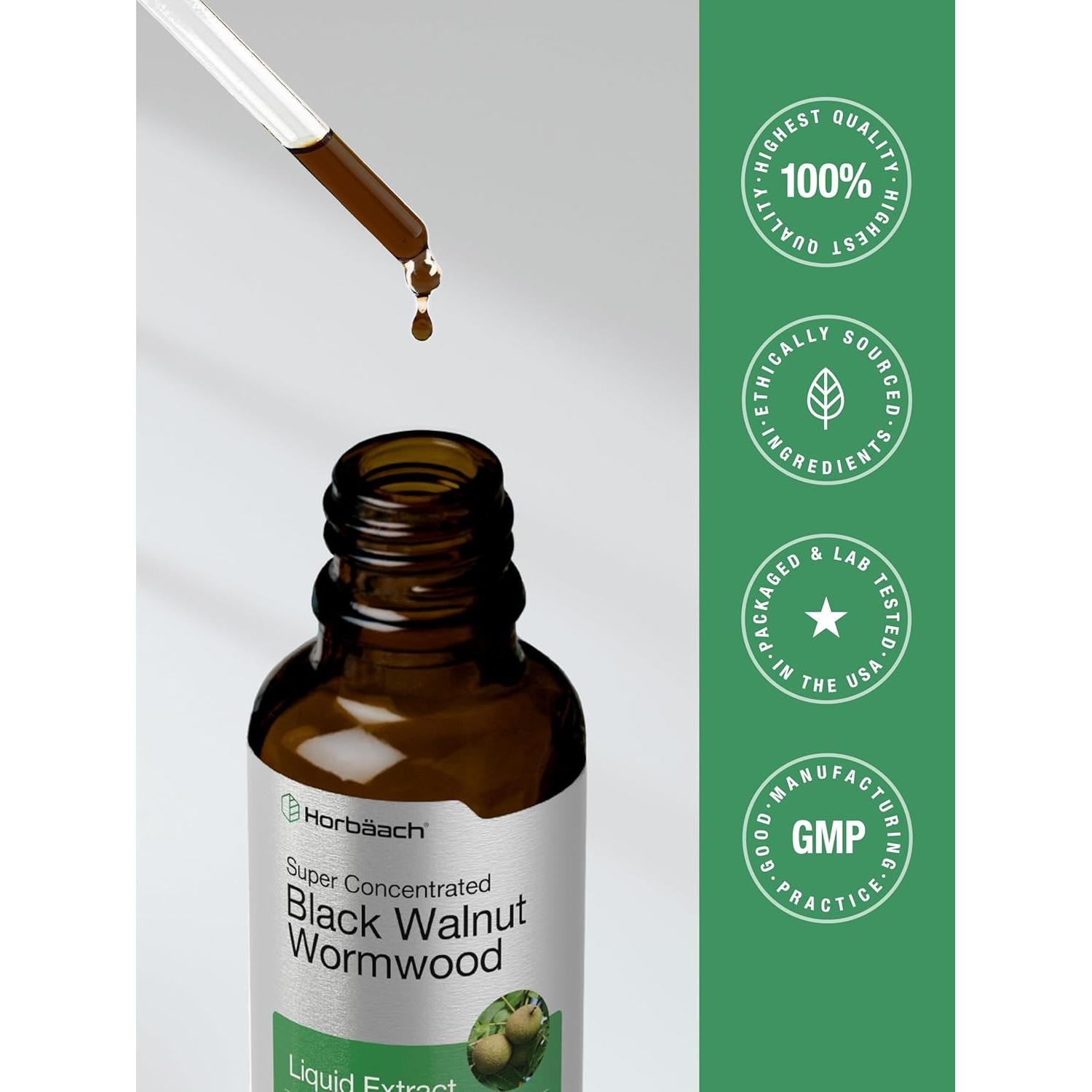 Extracto Líquido de Ajenjo y Nuez Negra Horbaach 60 ml Sin Alcohol