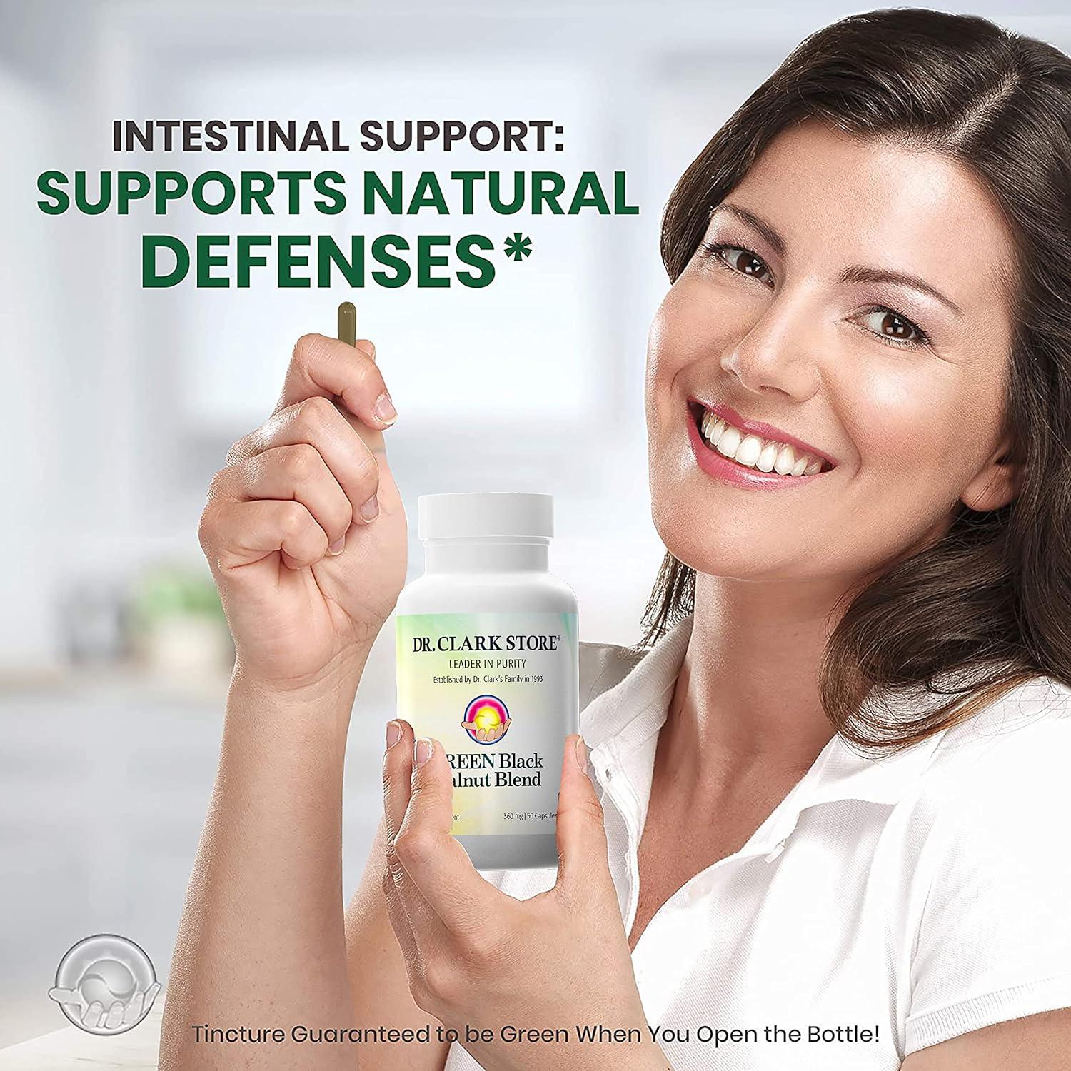 Suplemento Liofilizado Cáscara de Nuez Negra Dr Clark 360mg - 50 Cápsulas