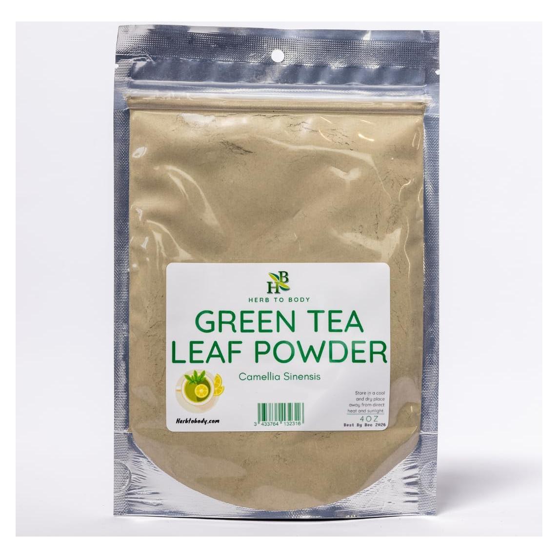 Polvo de Hoja de Té Verde 113g Herb To Body - 100% Natural