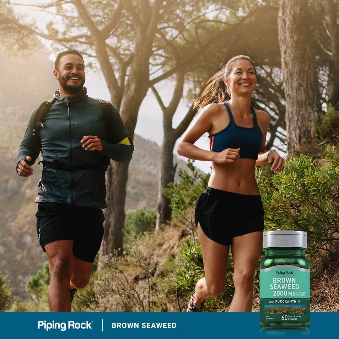 Cápsulas de Algas Marinas Marrones Piping Rock 2000mg - 60 Unidades