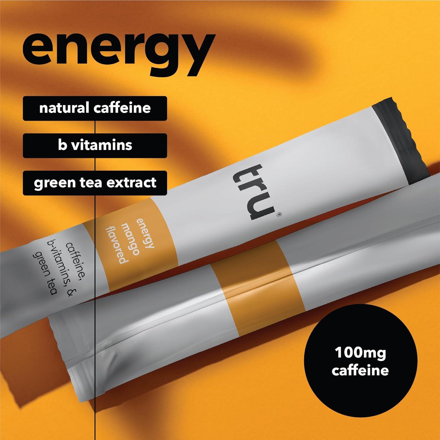 Suplemento Energético Tru Energy Mango - 12 Paquetes