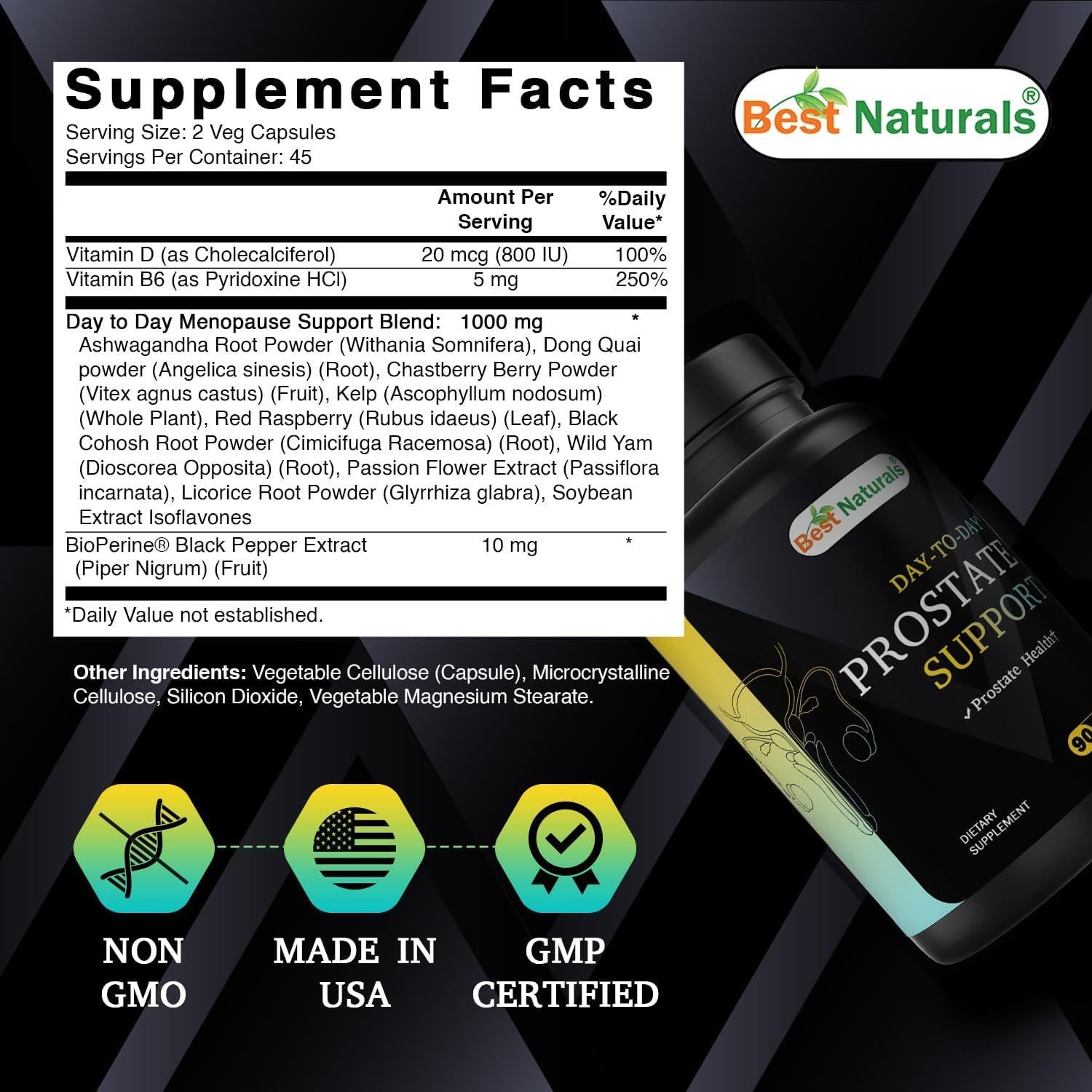 Suplemento Prostático Vegano 90 Cápsulas - Mejores Naturales