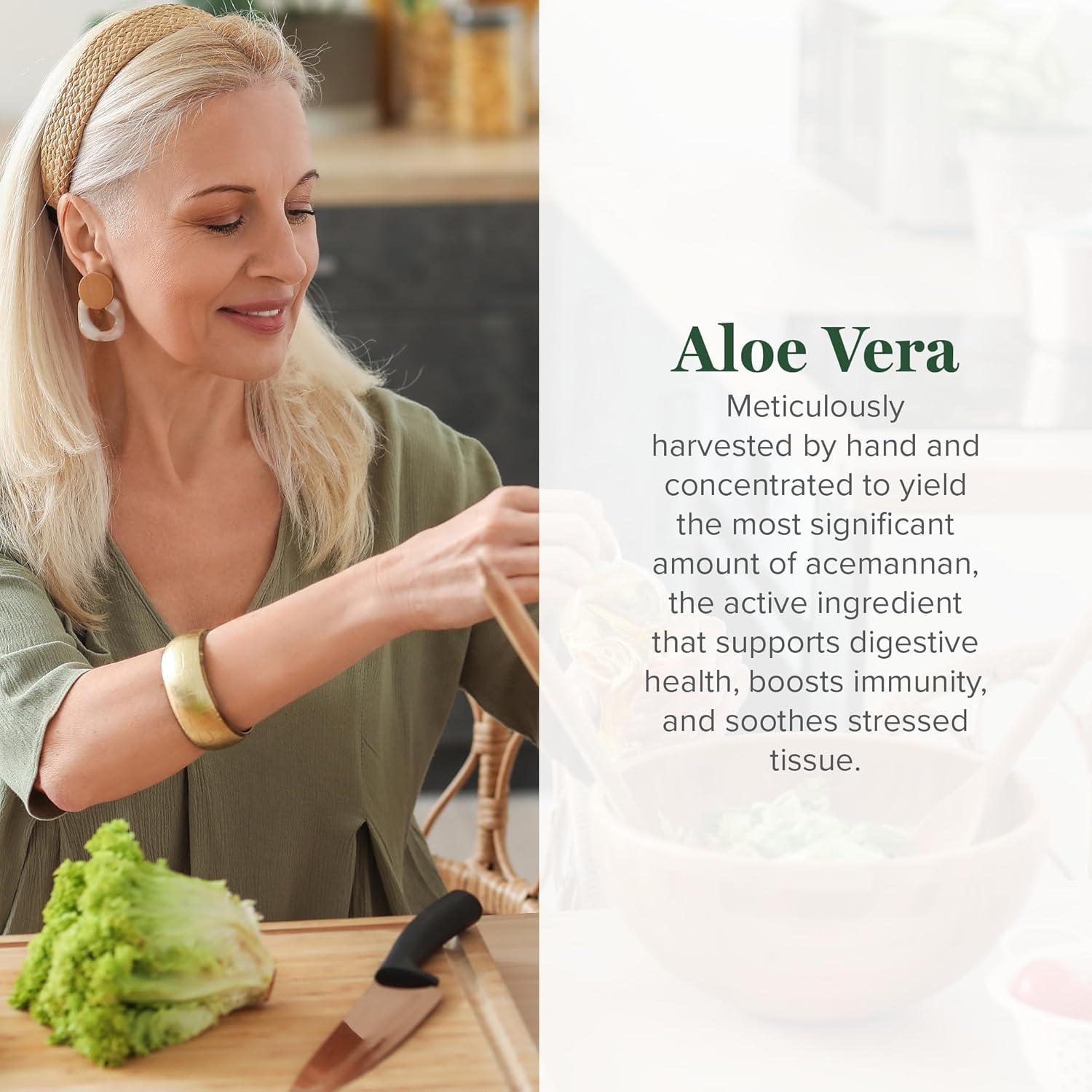 Suplemento de Aloe Vera Orgánico Global Healing 60 Cápsulas