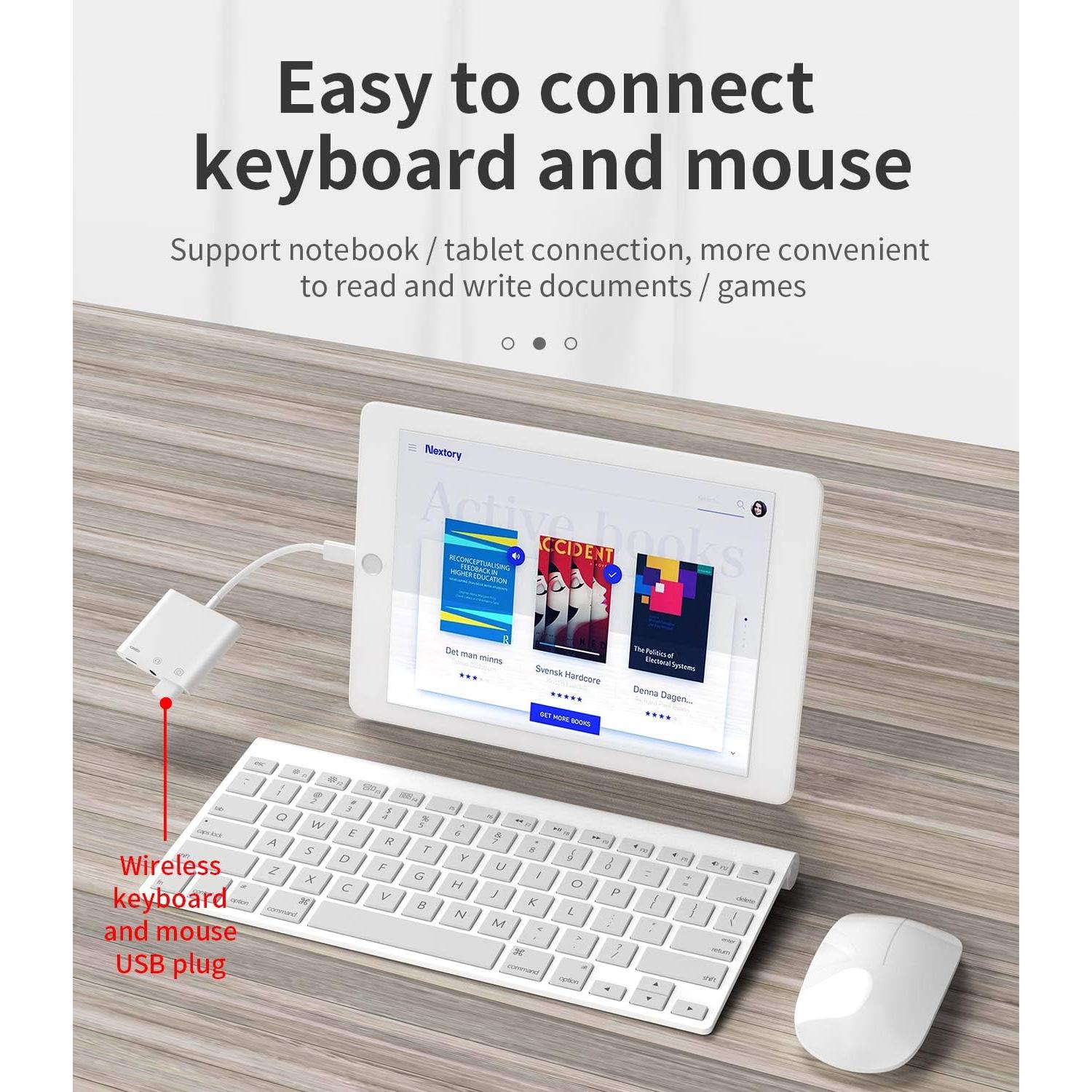 Adaptador de Auriculares Apple Lightning a 3.5mm y USB OTG