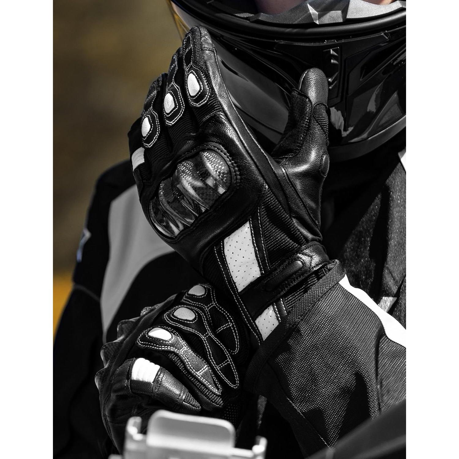 Guantes de motocicleta INBIKE X-Large con protección y táctil