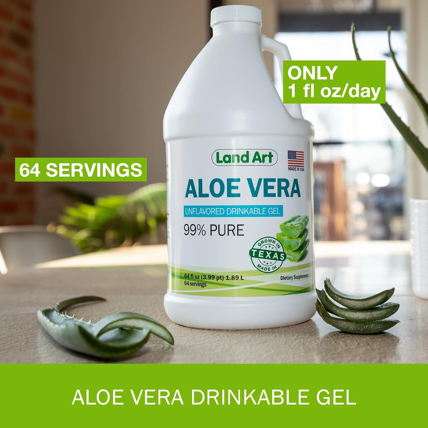 Gel de Aloe Vera Orgánico Land Art 1.89 L - Alivio Acidez