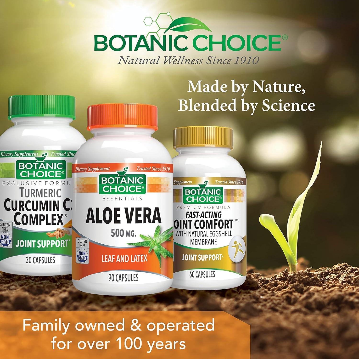 Suplemento Digestivo Aloe Vera Botanic Choice 90 Cápsulas 500mg