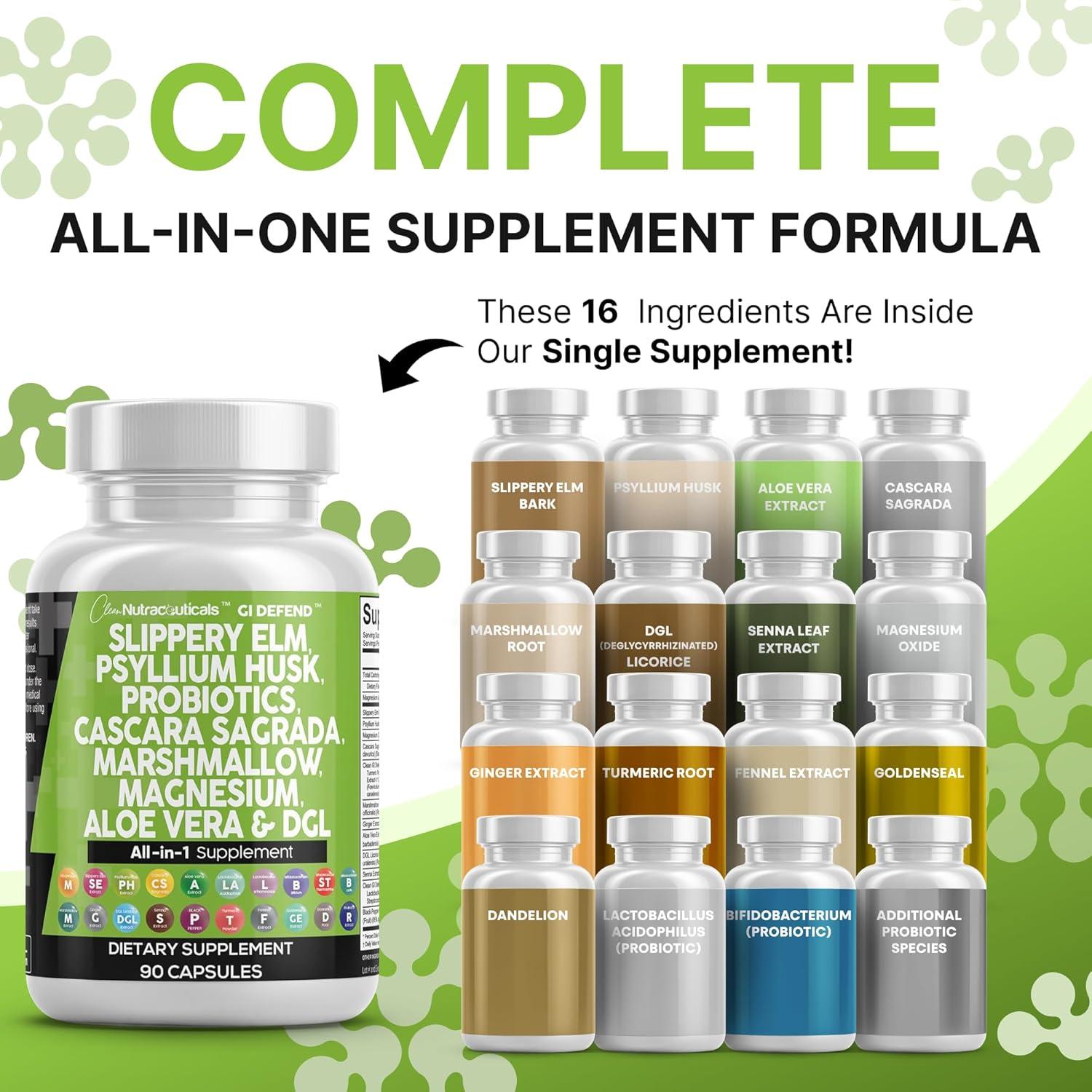 Suplemento Digestivo Clean Nutraceuticals con Probioticos y Aloe Vera