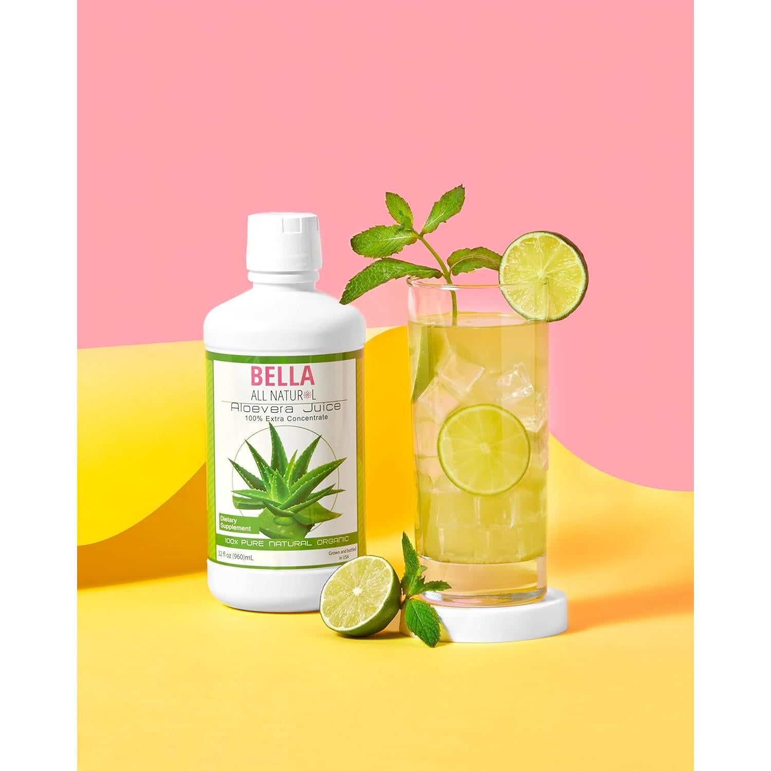 Jugo de Aloe Vera Bella Todo Natural 946 ml Sin Sabor
