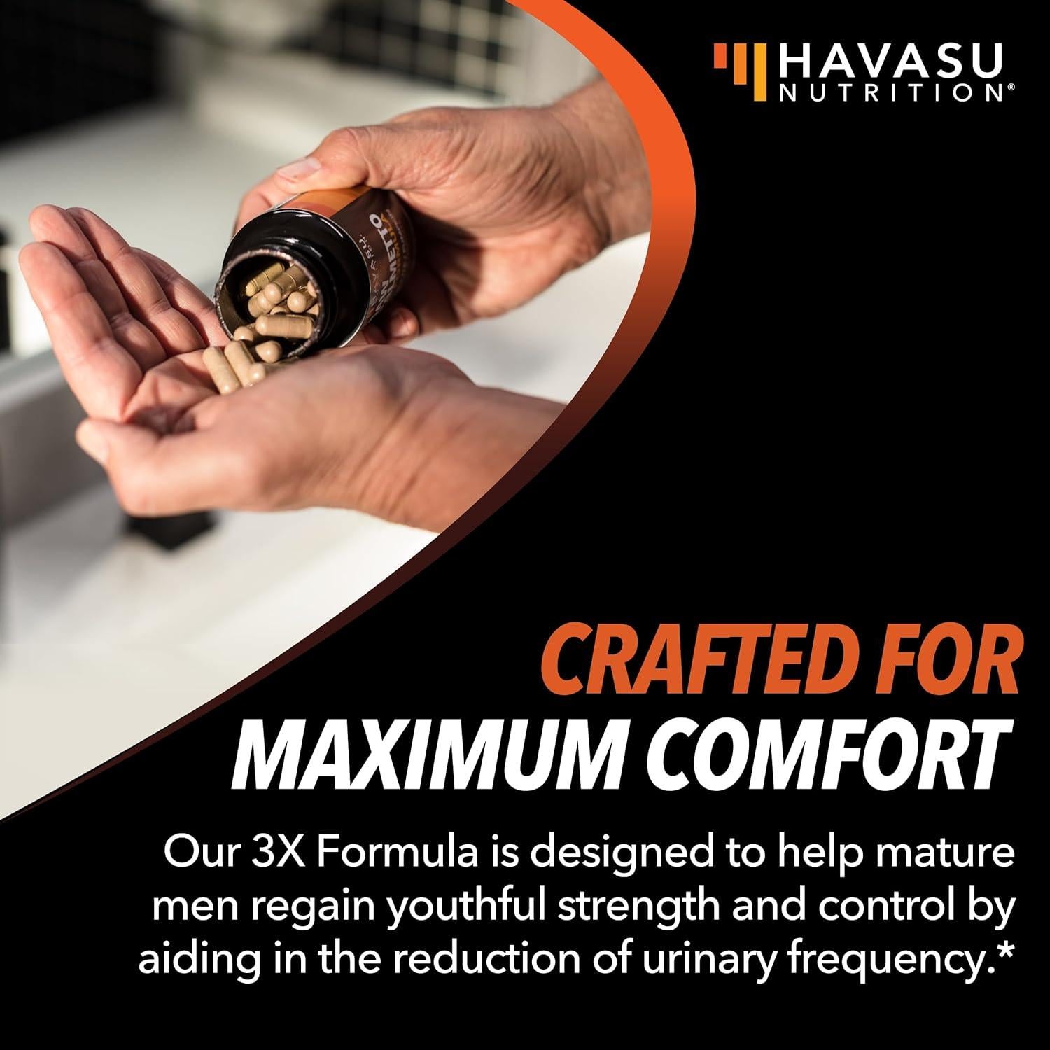 Suplemento Vegano Saw Palmetto Havasu 120 Cápsulas 3X