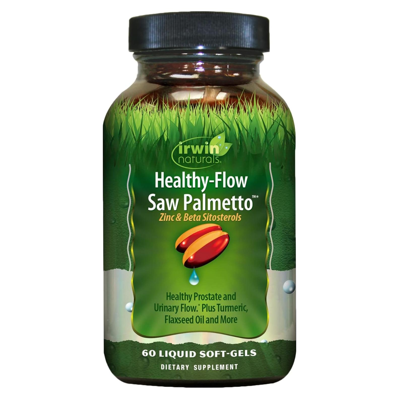 Irwin Naturals Healthy Flow Saw Palmetto 60 Gelatinas Blandas
