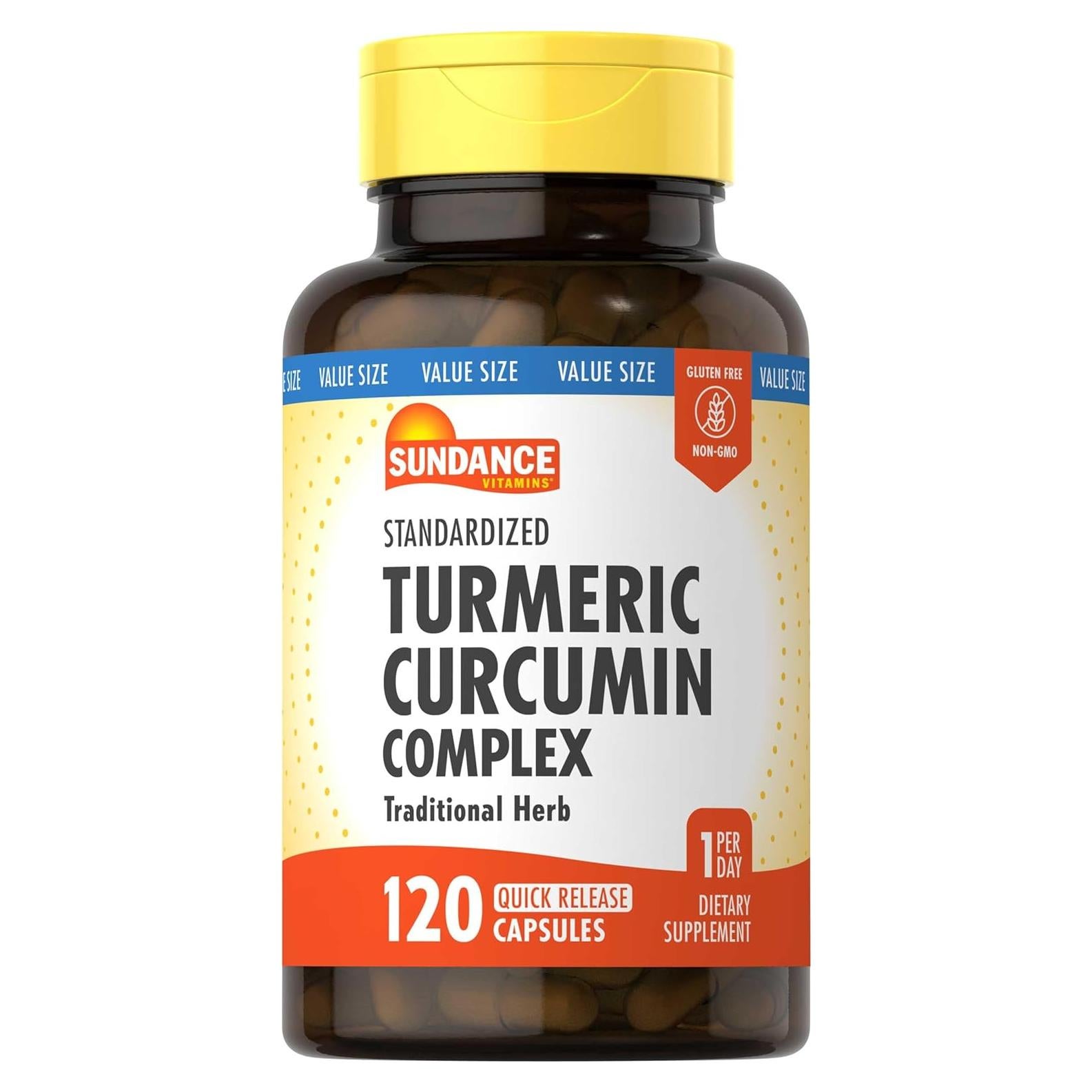 Complejo de Cúrcuma y Curcumina Sundance | 120 Cápsulas | 500 mg
