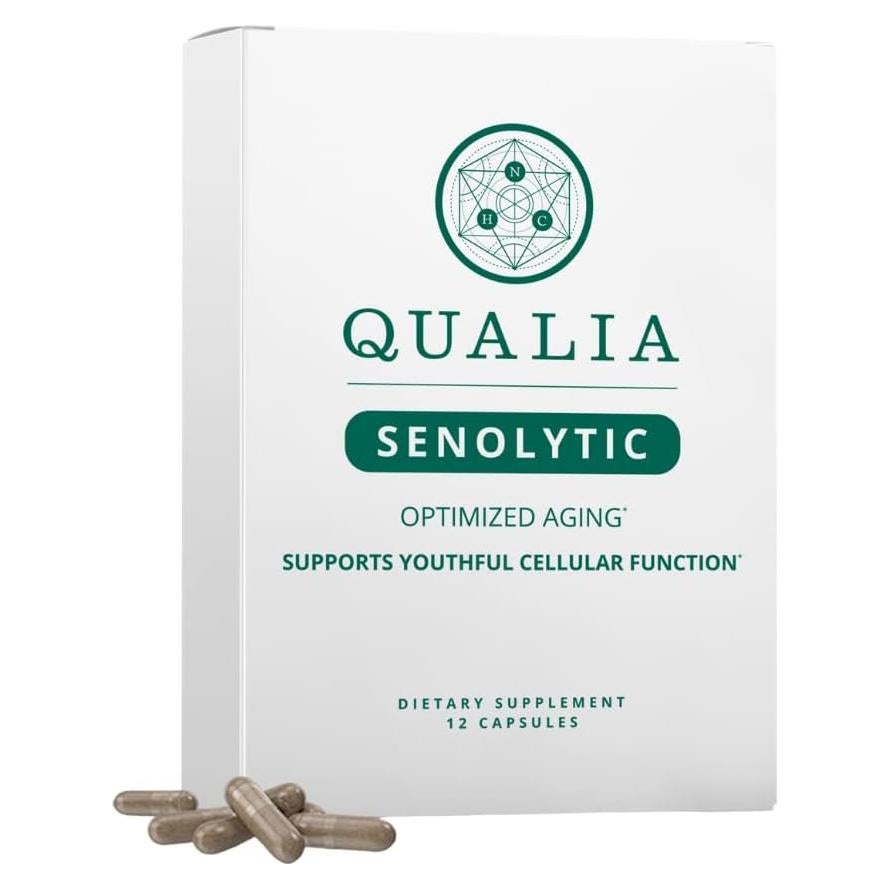 Suplemento Antienvejecimiento Qualia Senolytic 12 Cápsulas