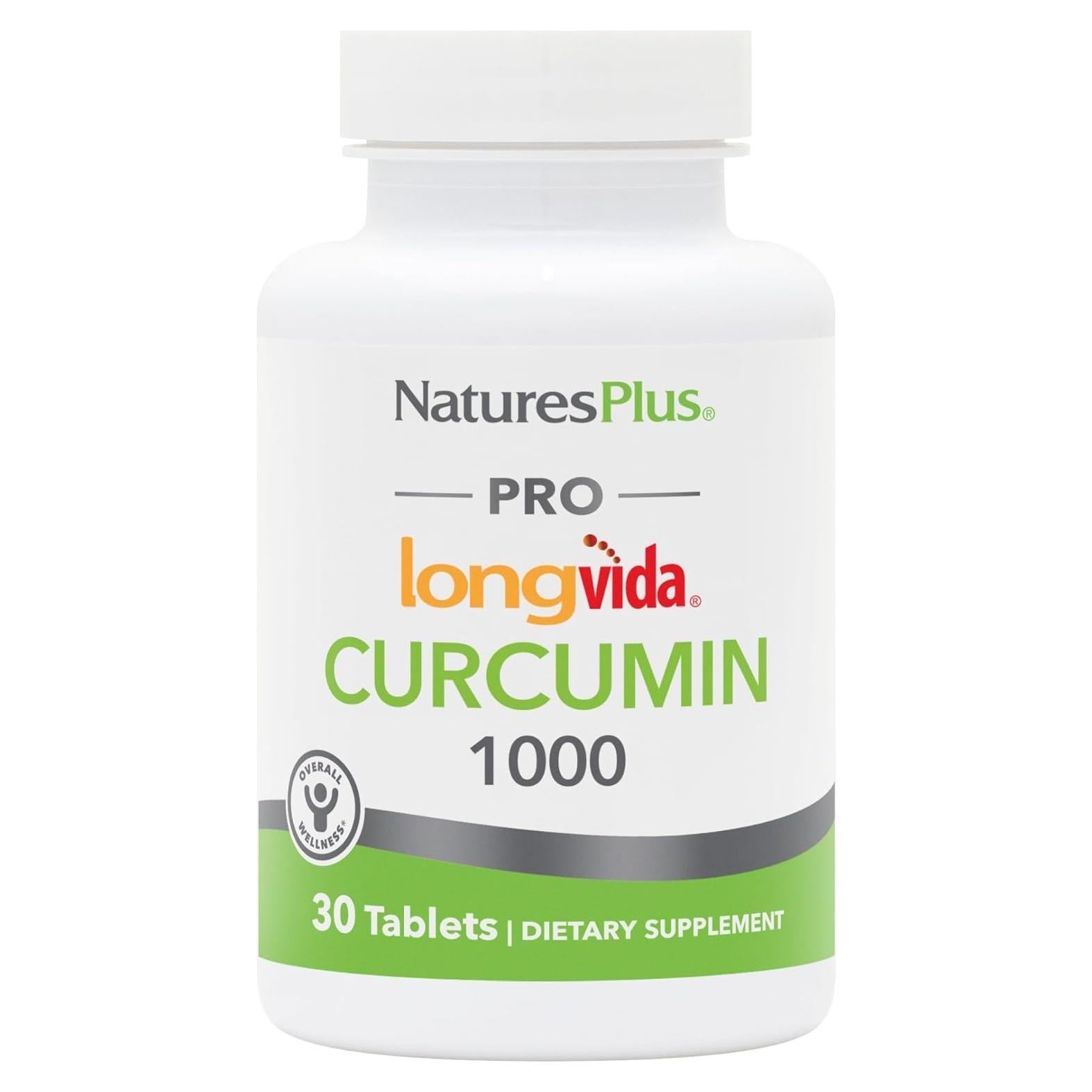Natures Plus PRO Curcumina 1000 mg - 30 Tabletas Veganas