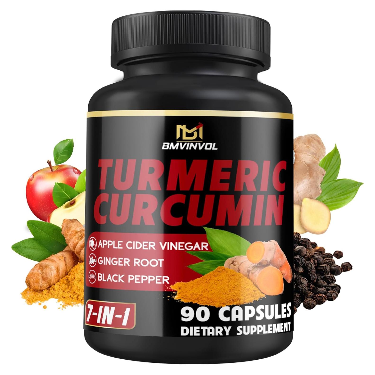 Suplemento de Cúrcuma y Jengibre BMVINVOL - 90 Cápsulas