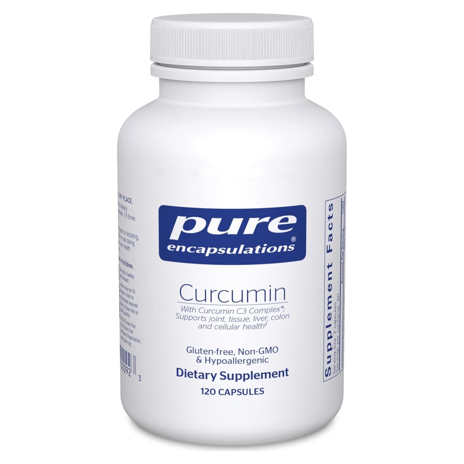 Cápsulas de Cúrcuma Pure Encapsulations 500 mg - 120 Unidades