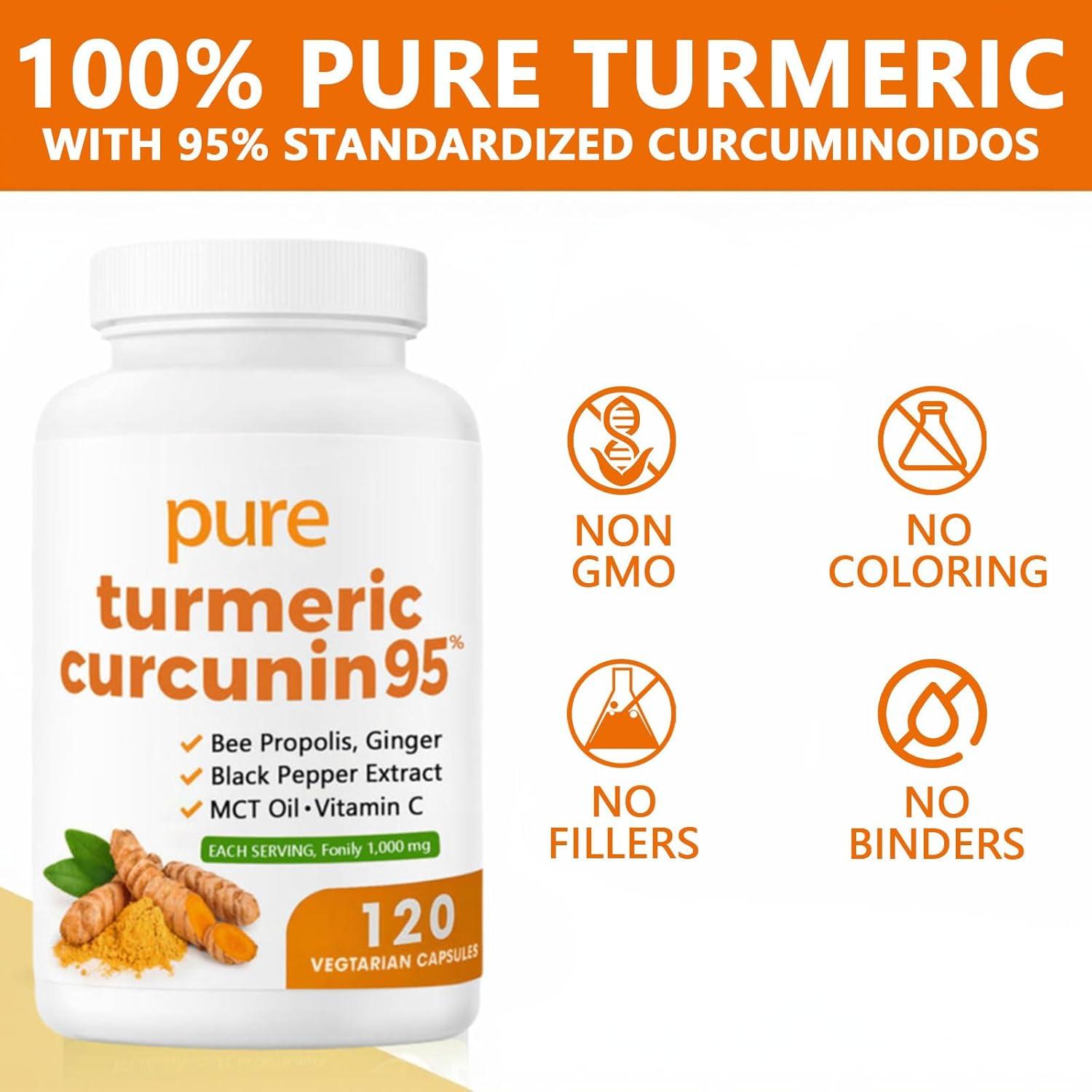 Suplemento de Cúrcuma Curcumina 1000mg ARSYCHLL 120 Cápsulas