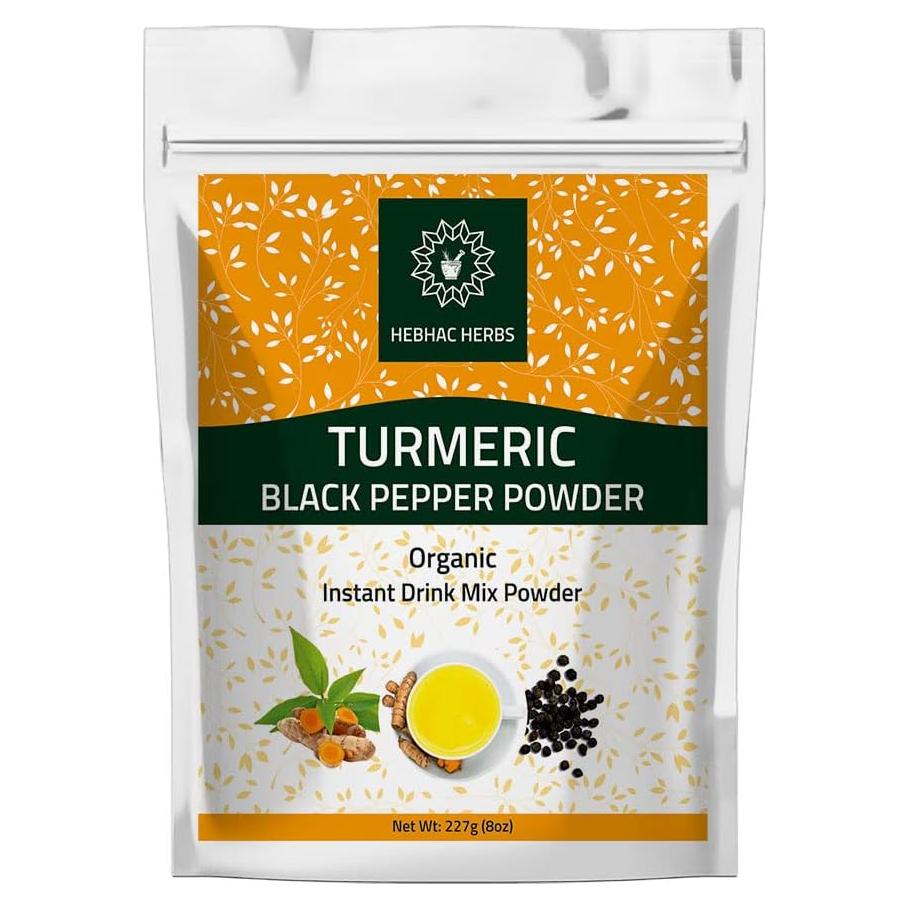 Cúrcuma Curcumina Hebhac Herbs 227g con Pimienta Negra