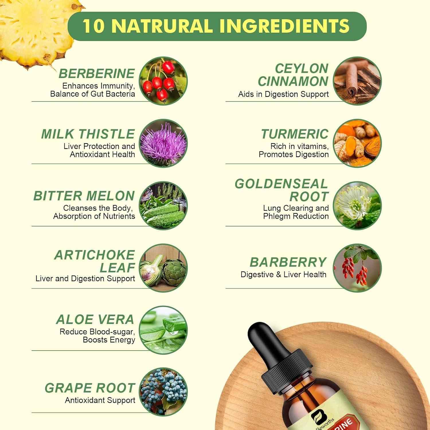 Suplemento de Berberina Líquido B BEWORTHS 59.15 ml - Canela de Ceilán