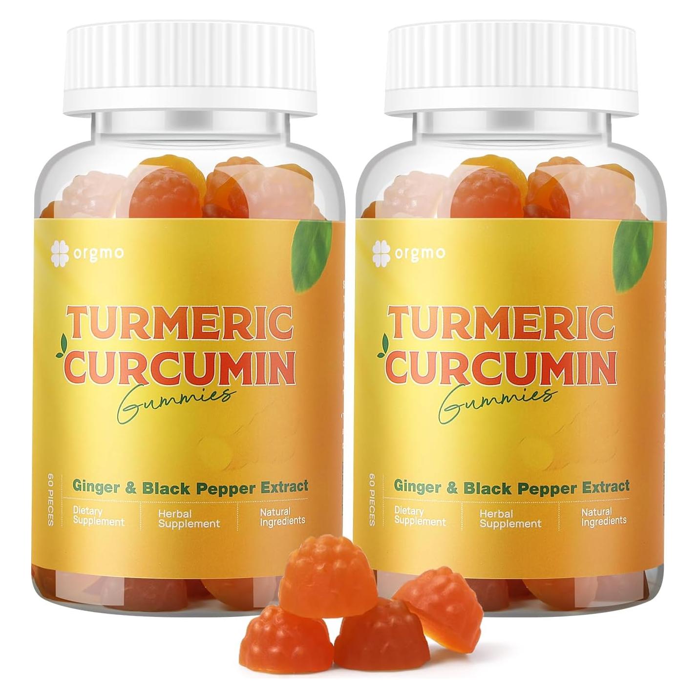 Gomitas de Cúrcuma y Jengibre ORGMO 60 Unidades Veganas